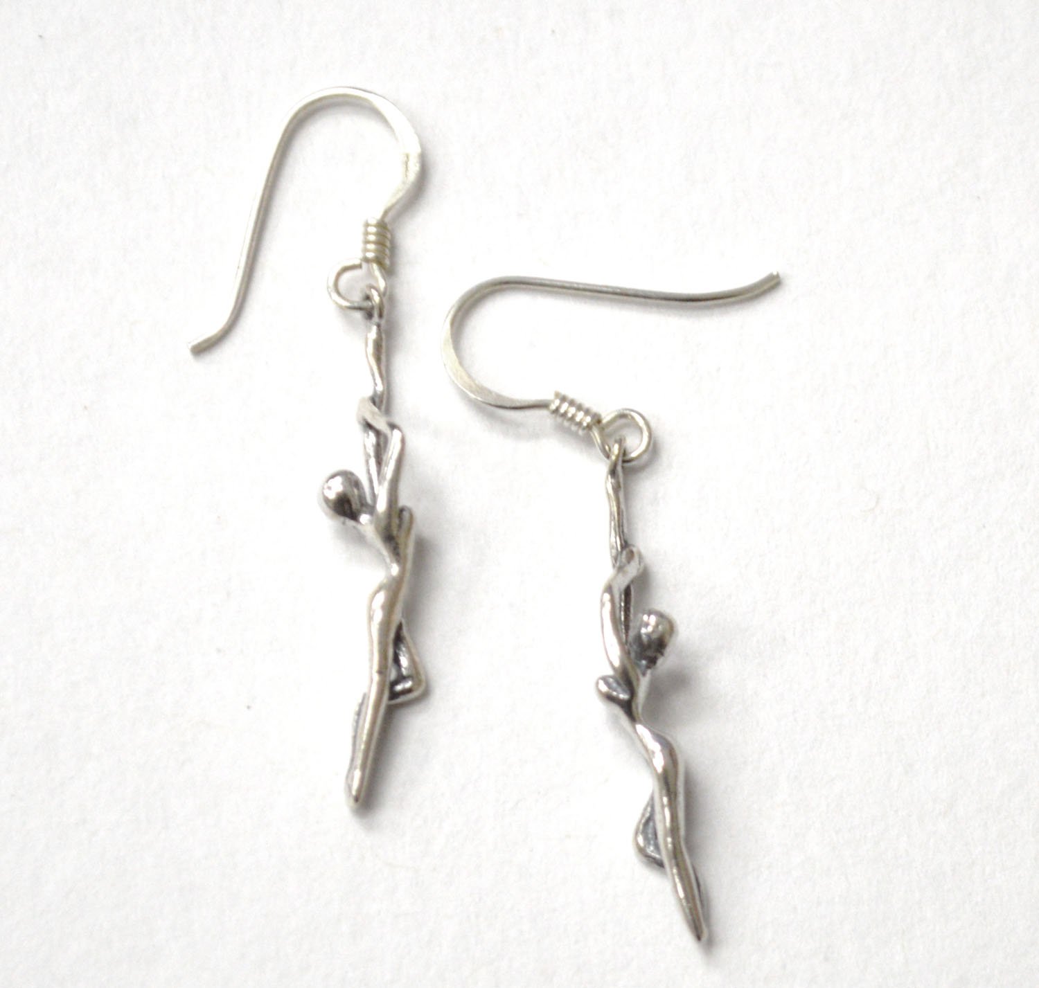 Gymnasts Earrings Sterling Silver 53-5297