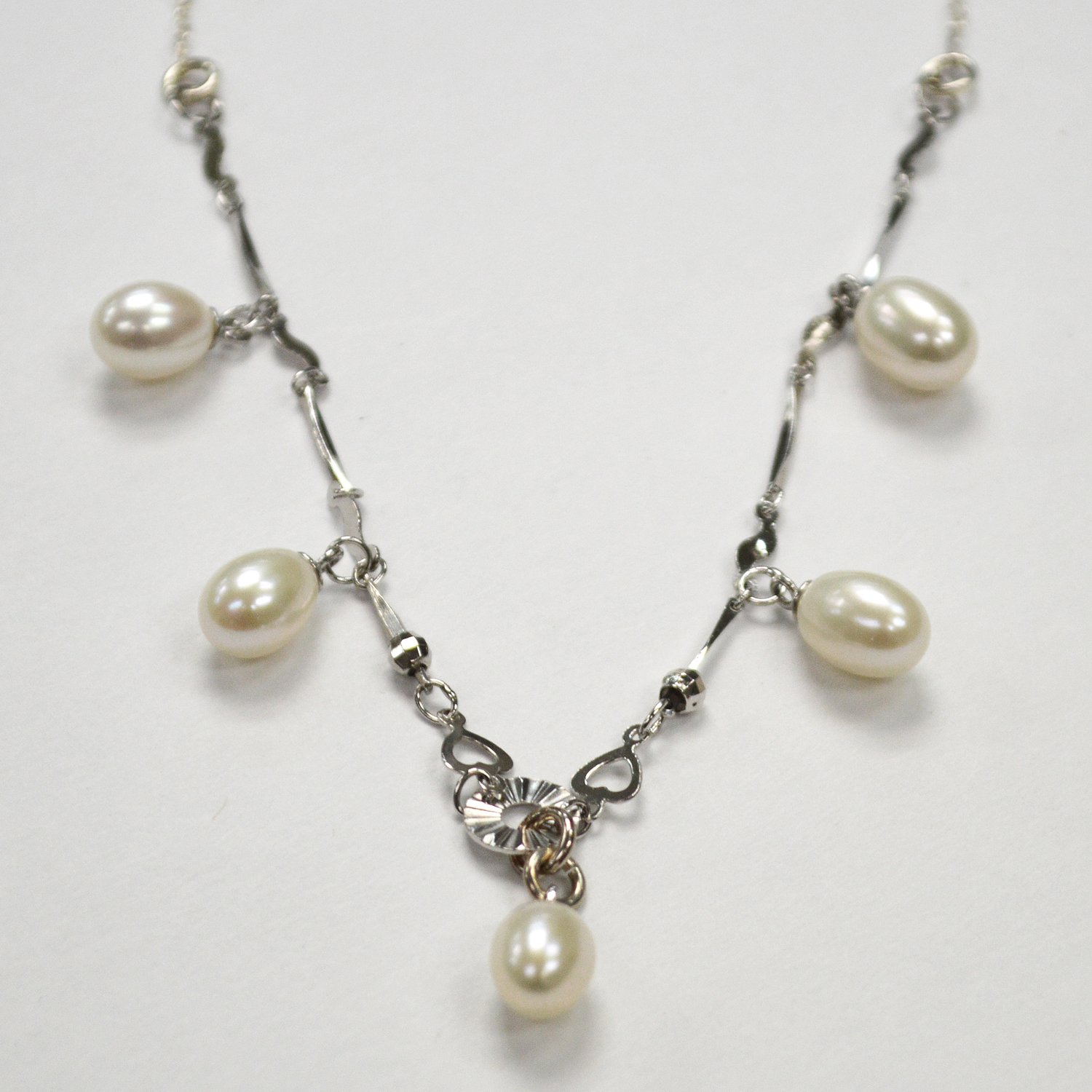 Pearl Necklace Sterling Silver 55-1020