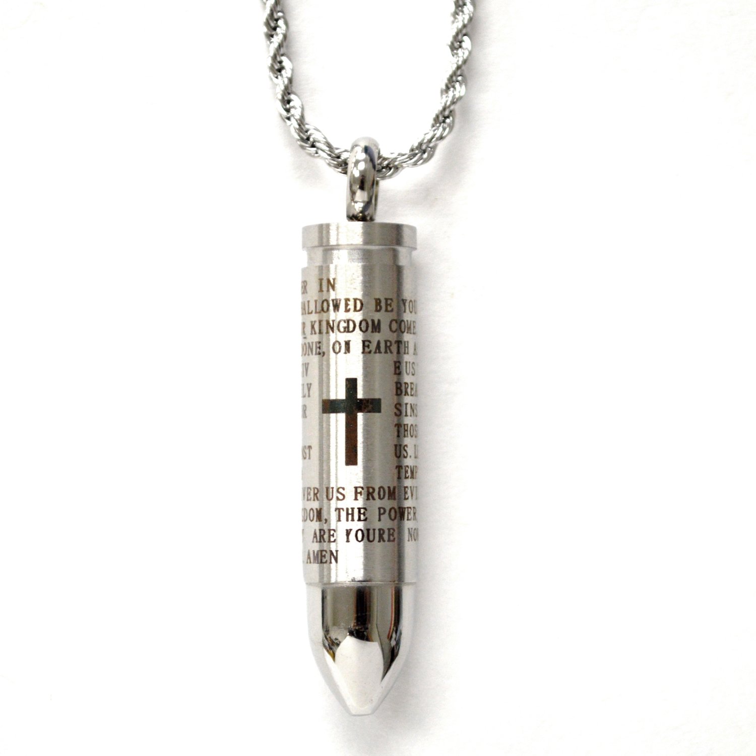 Bullet Stainless Steel Screw Top Pendant 86-2480S
