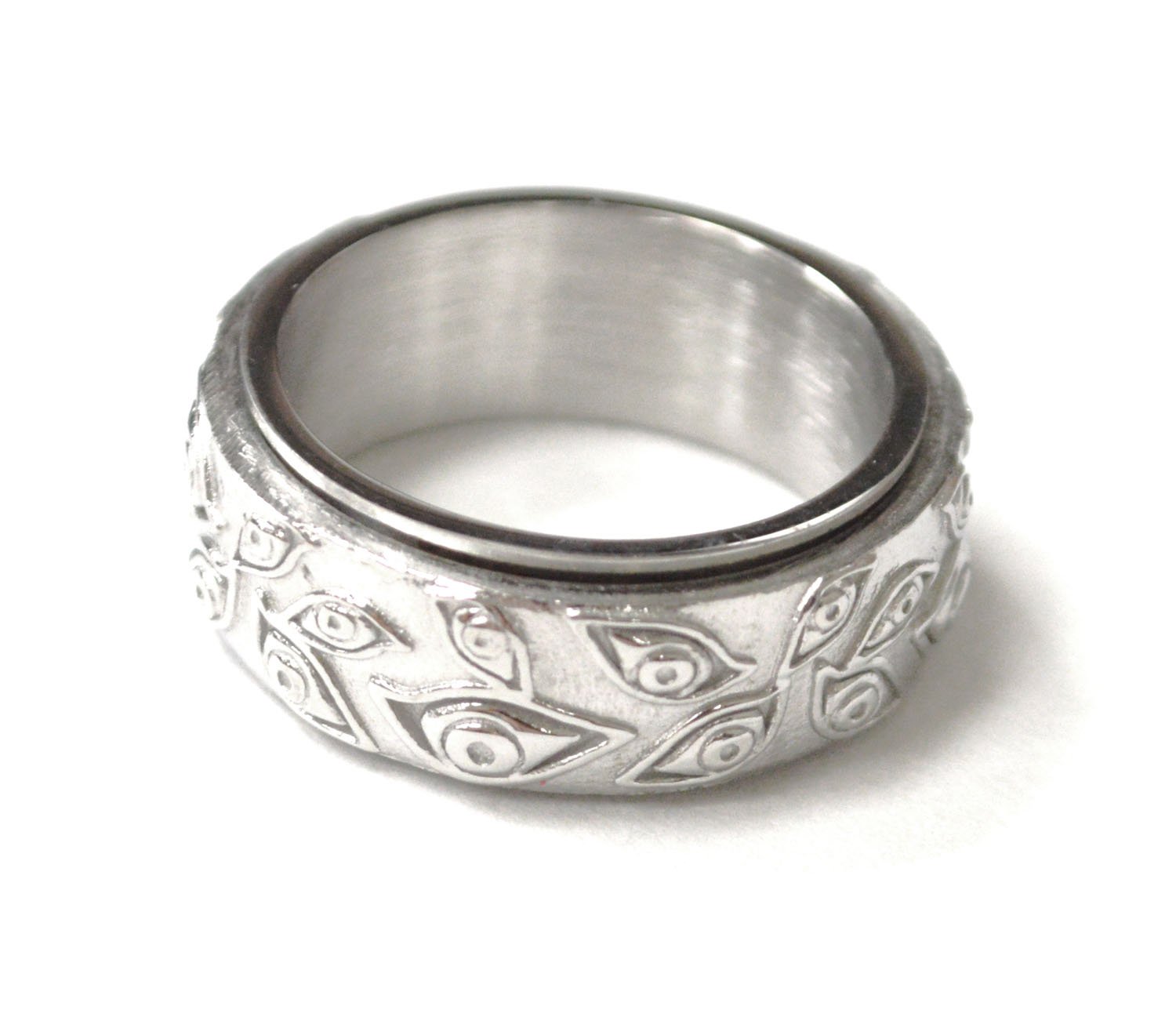 Eye Spinner Stainless Steel Ring 81-1610