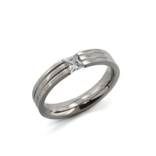 SQUARE CZ RING 81-772