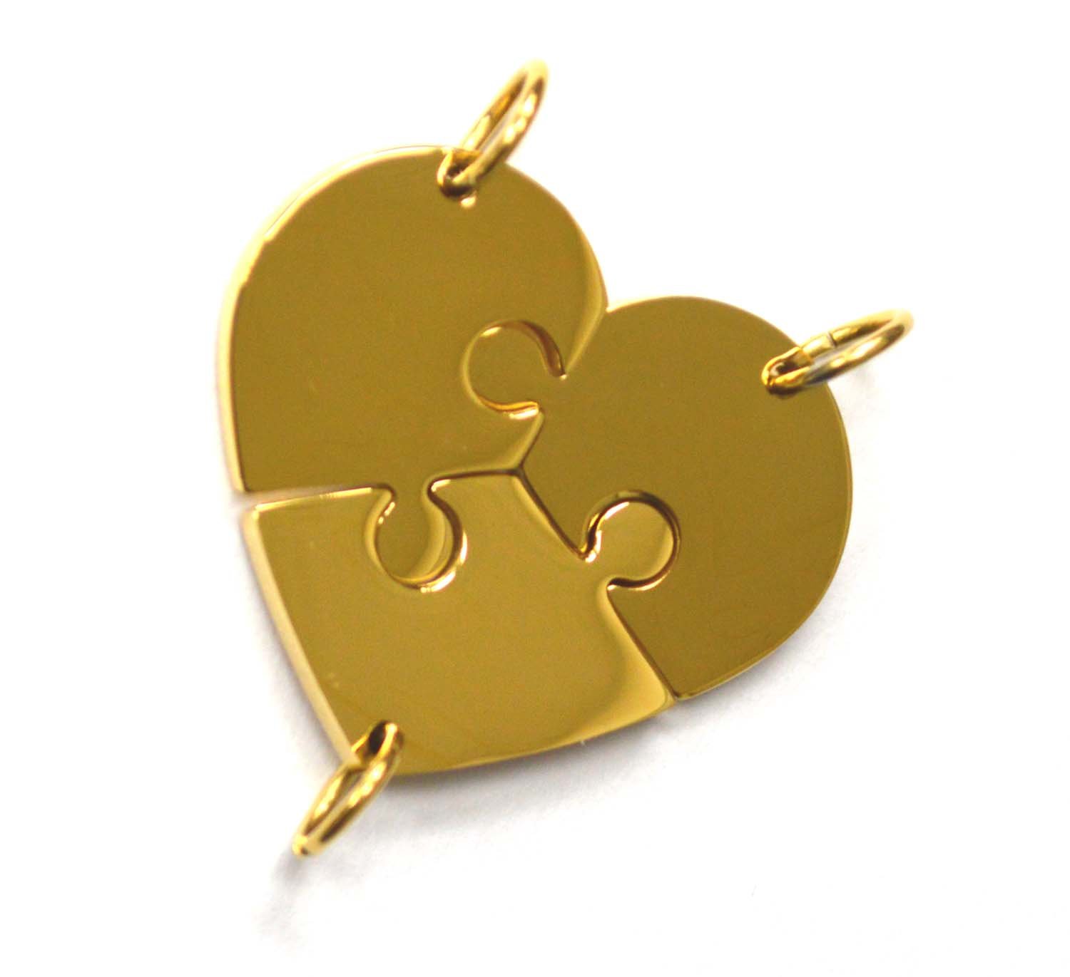 Breakable Heart Gold Plated Pendant 86-2413G