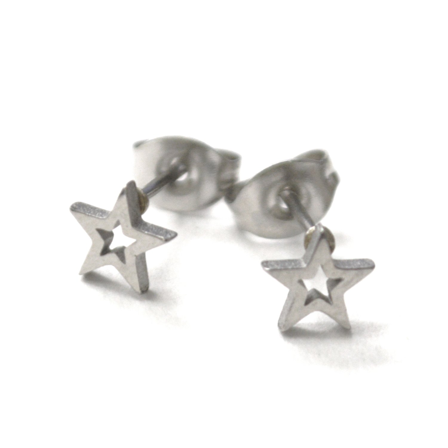 Star Stud Stainless Steel 83-957 (2 prs)