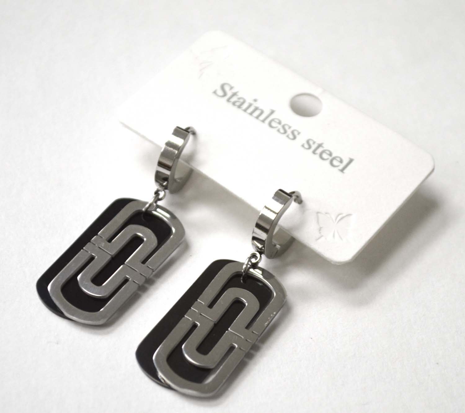Designer Inspired Stainless Steel Earrings 83-823