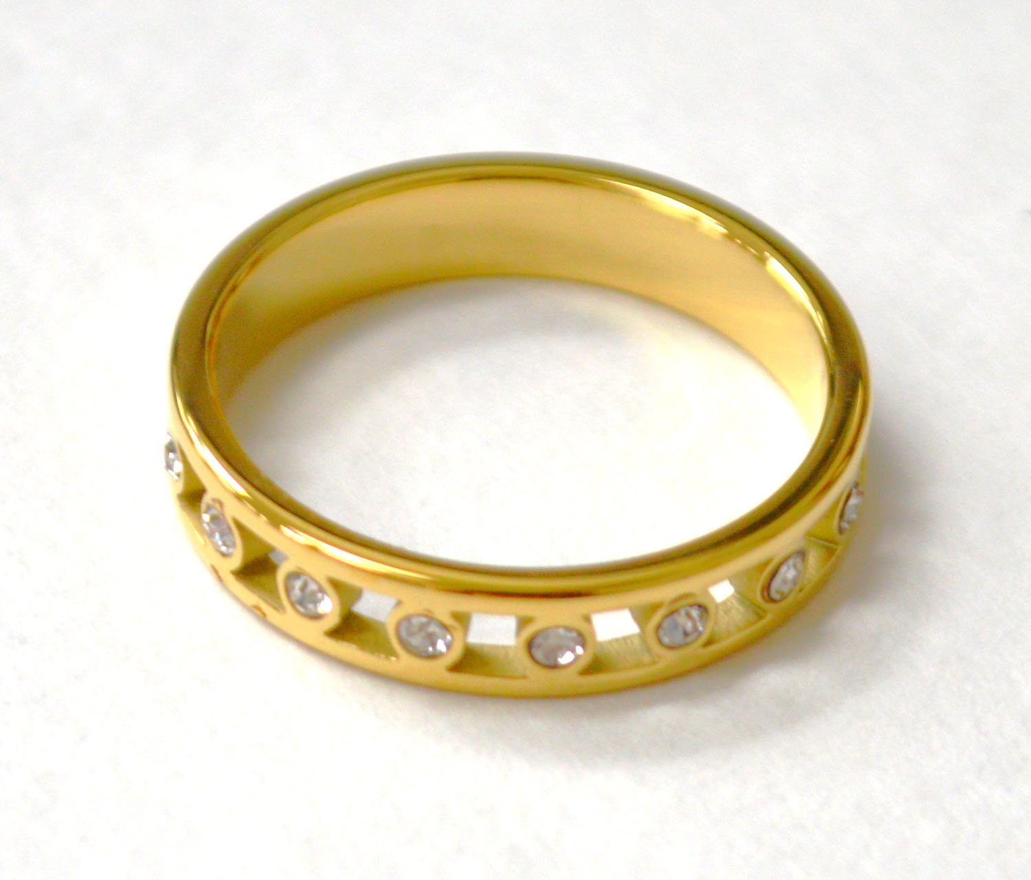 Eternity Gold IP Plated Ring 81-1644