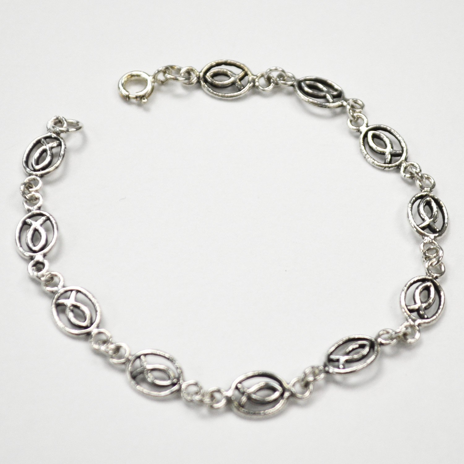 X'tian Fish Sterling Silver Bracelet 54-2005