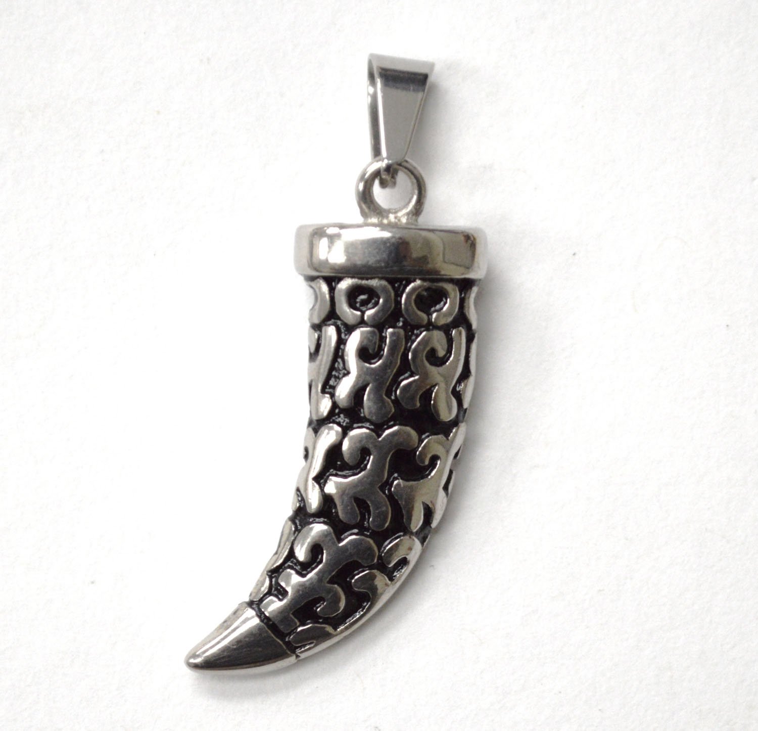 Italian Horn Stainless Steel Pendant 86-2884S