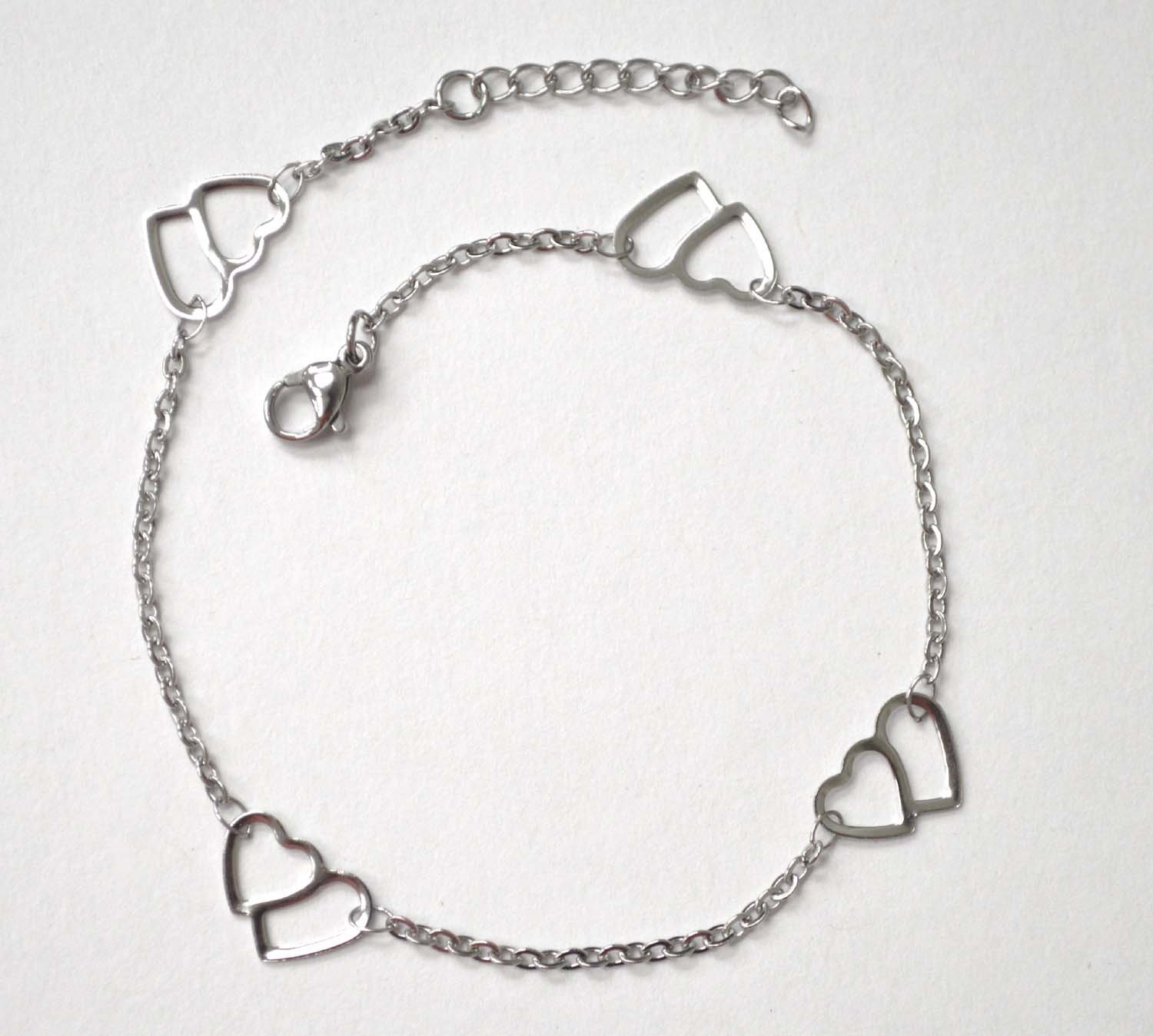 Heart Stainless Steel Anklet 82-219S
