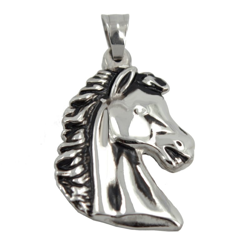 Horse Head Stainless Steel Pendant 86-575S