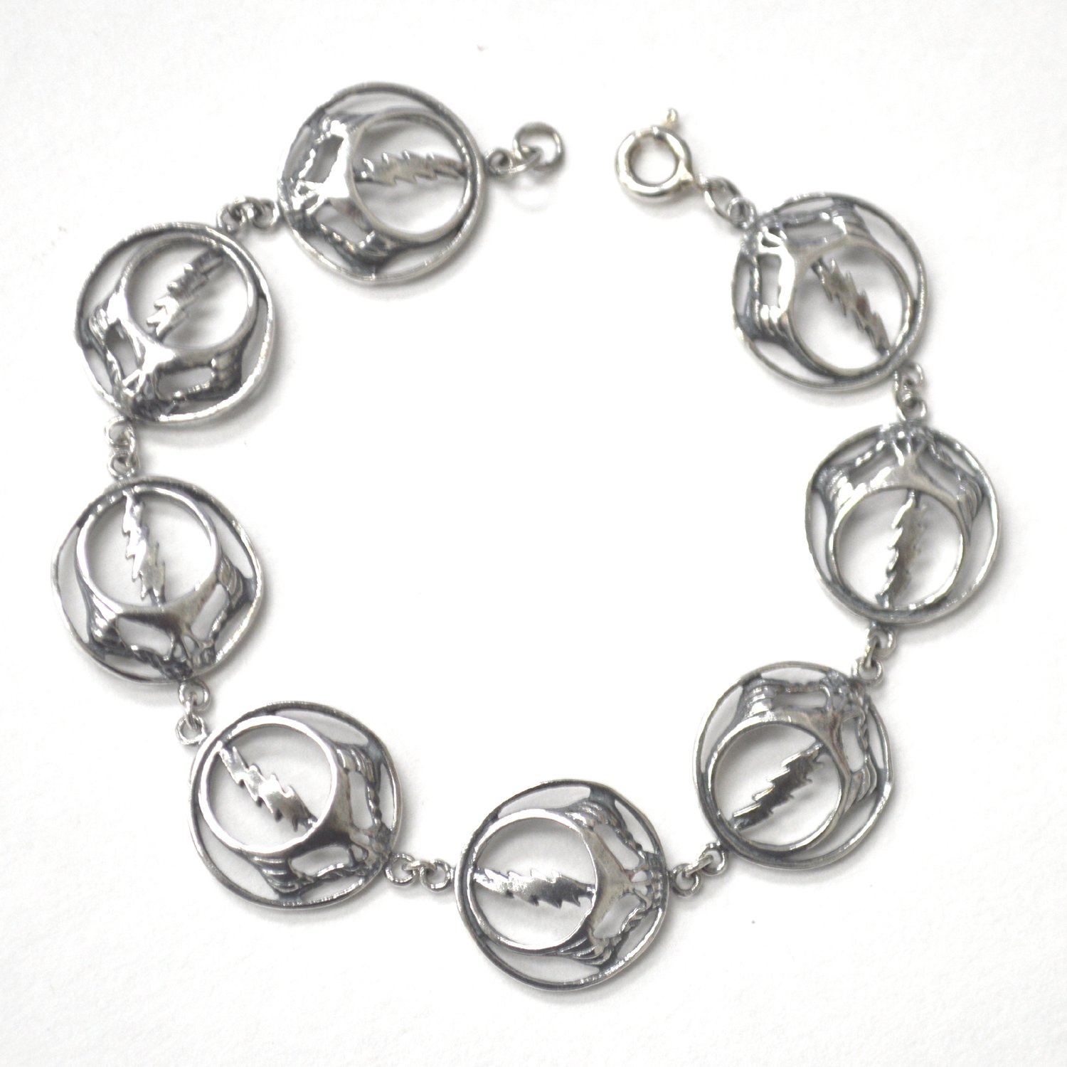Grateful Dead Sterling Silver Bracelet 54-2034
