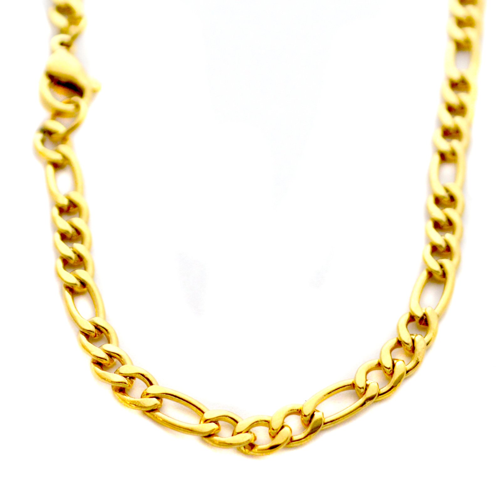 4mm Gold IP Plate Figaro 85-110G-4