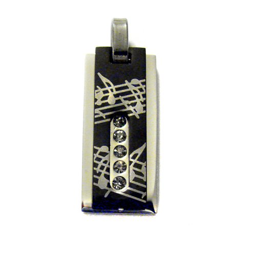 Music Note Pendant (12x27mm)