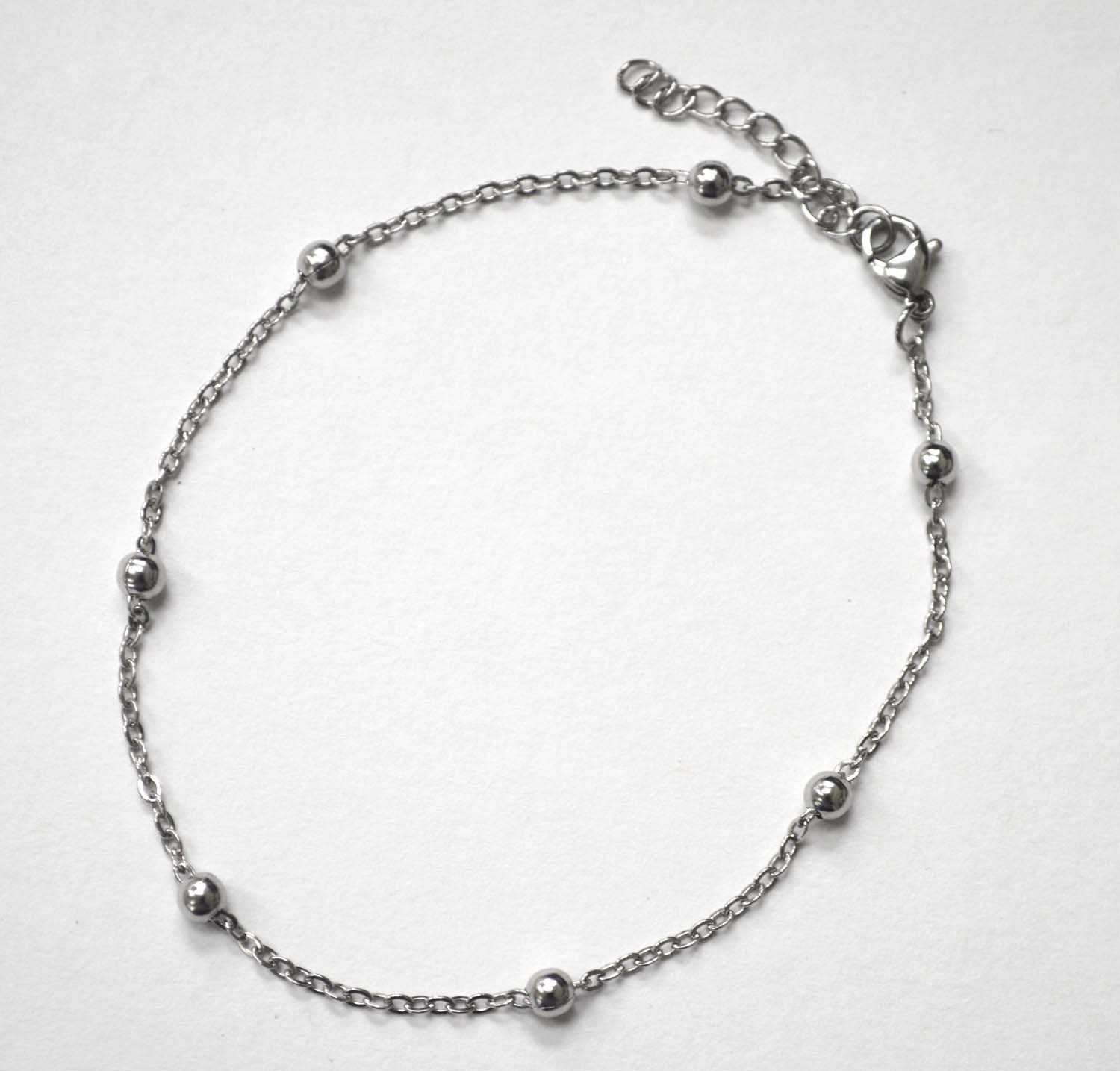 Bead Stainless Steel Anklet  82-213