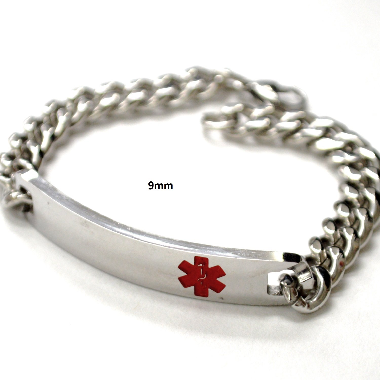 9mm Medical ID Stainless Steel Bracelet 84-1921-9