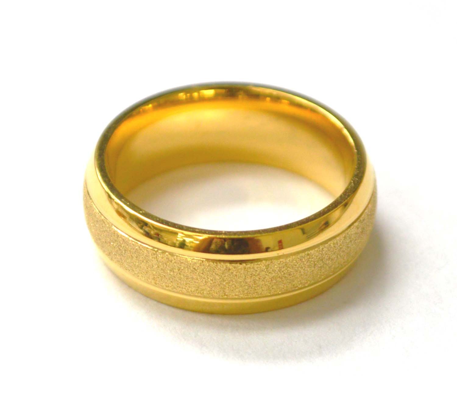 Glitter Gold IP Plated Ring 81-1554G