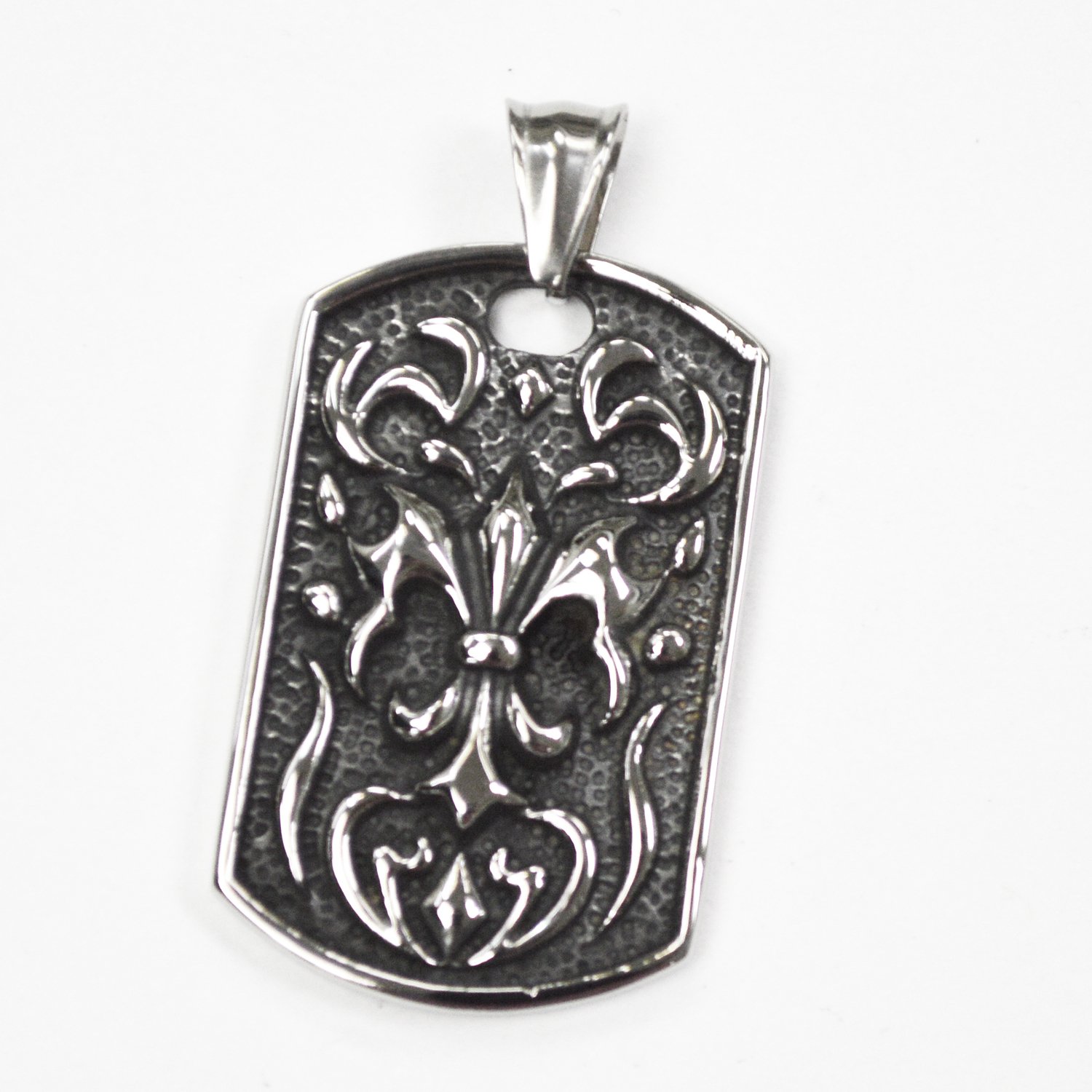 Fleur De Lis Dog Tag Pendant 86-483-1