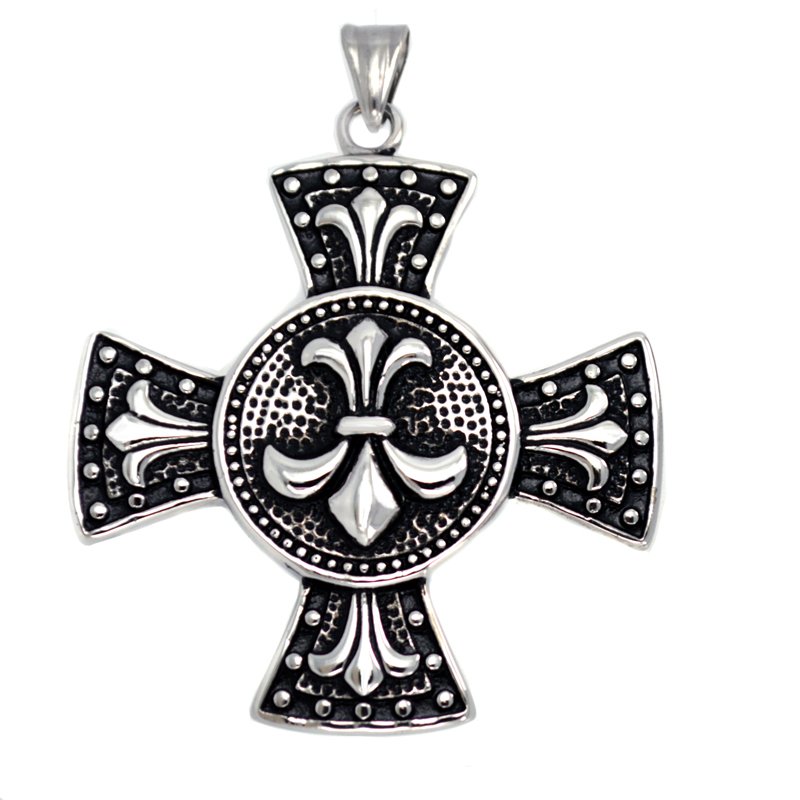 FLEUR DE LIS CROSS Pendant 86-1843