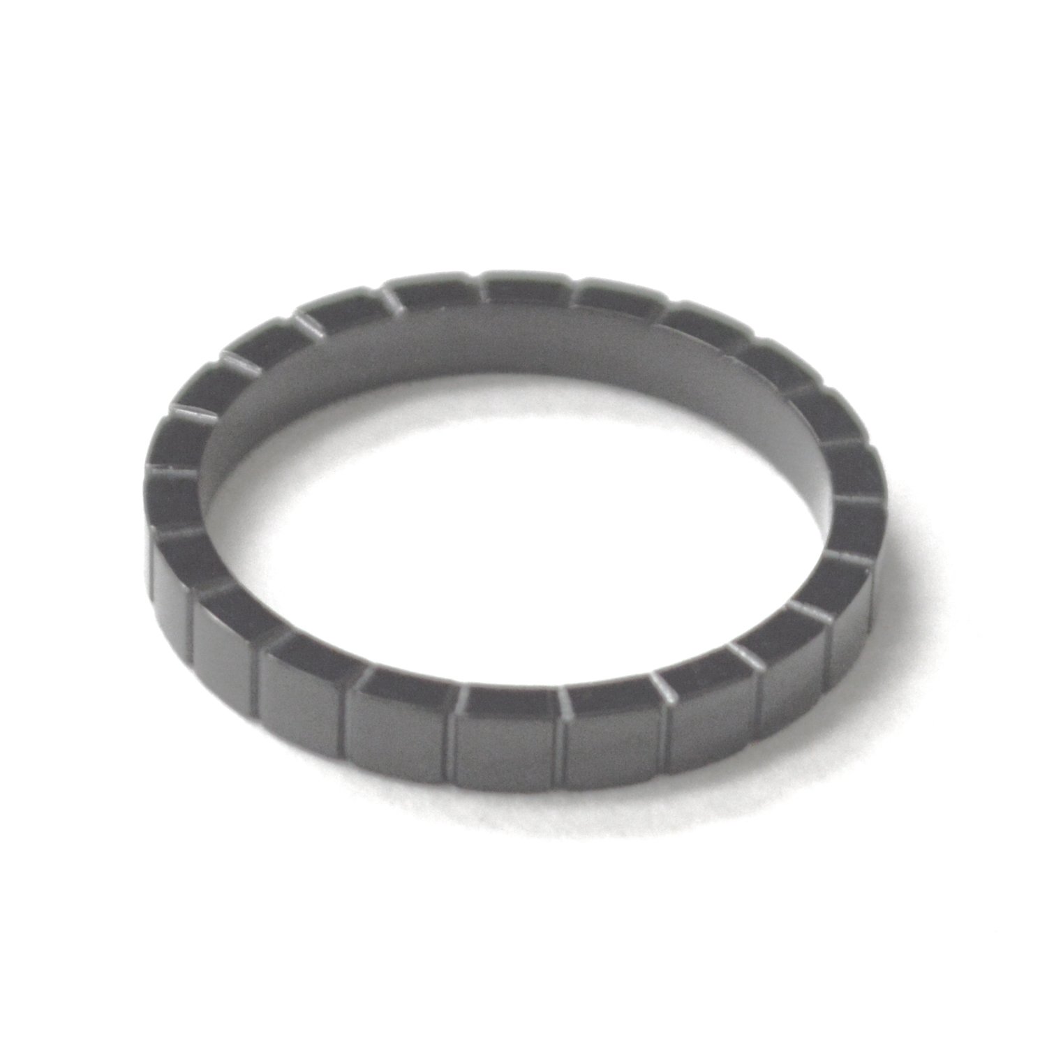 Cube Style Black Plated Ring 81-1701B
