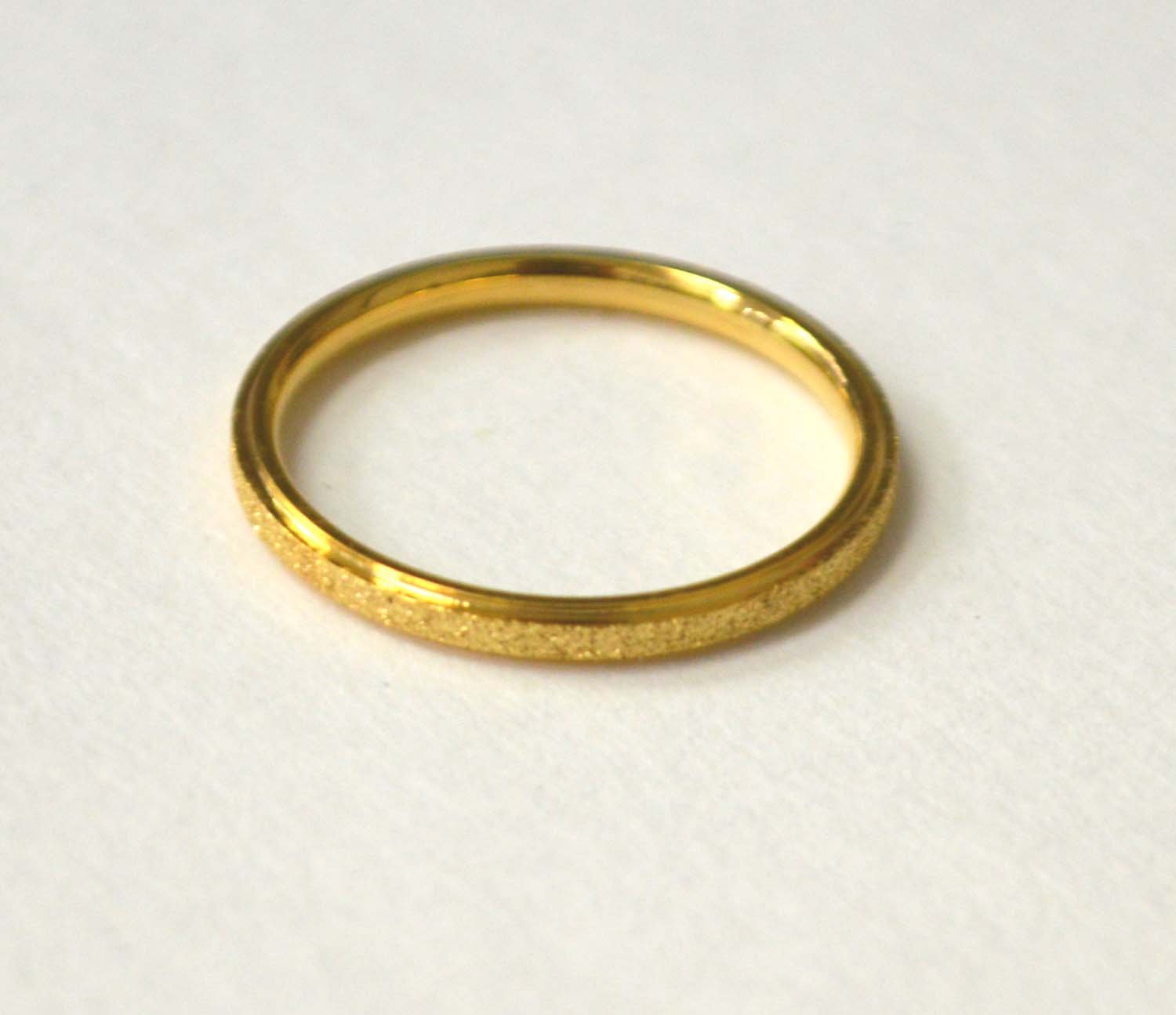 Glitter Gold IP Plated Ring  81-1267G-2
