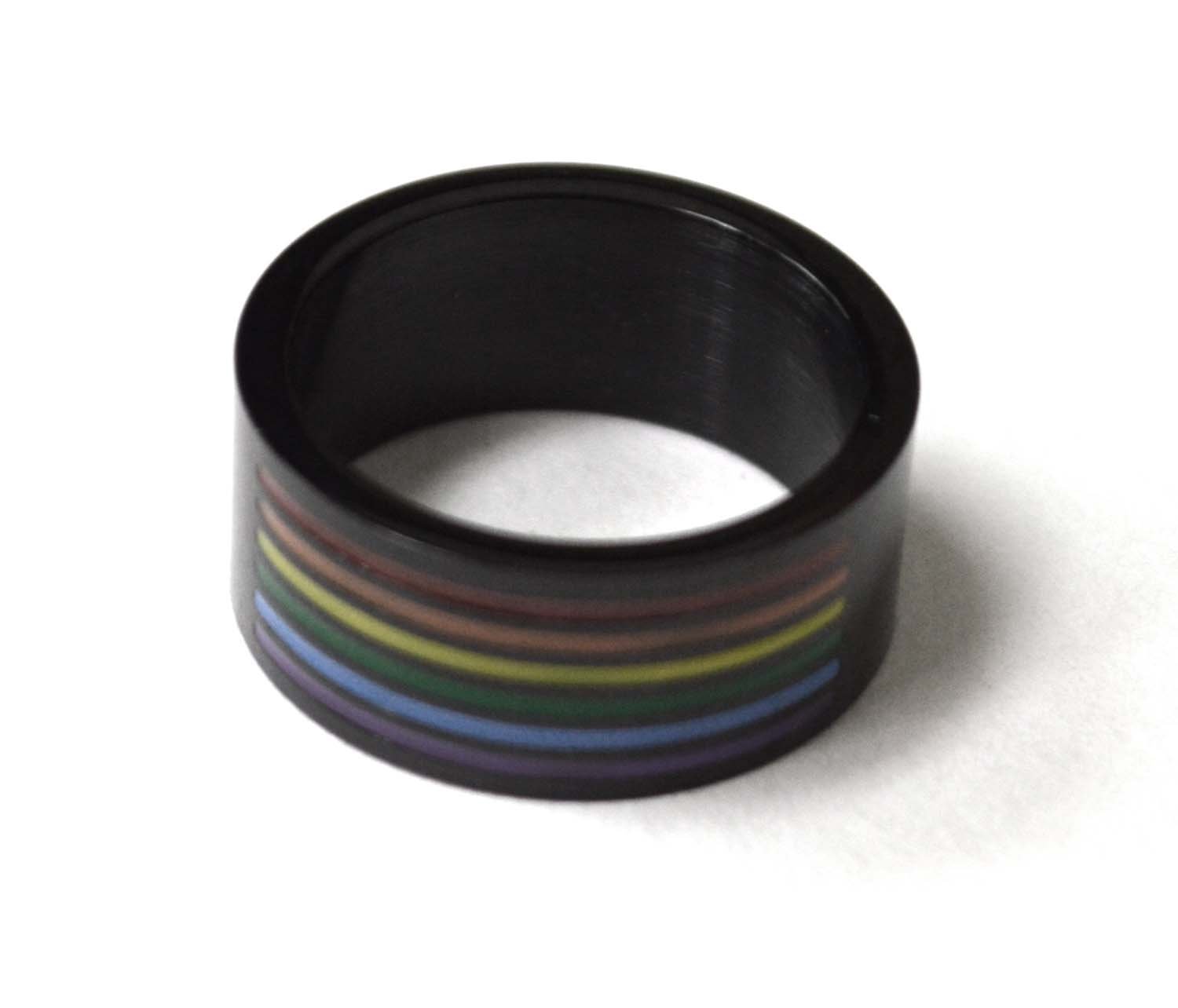 Black Plated Stainless Steel Ring  81-1505