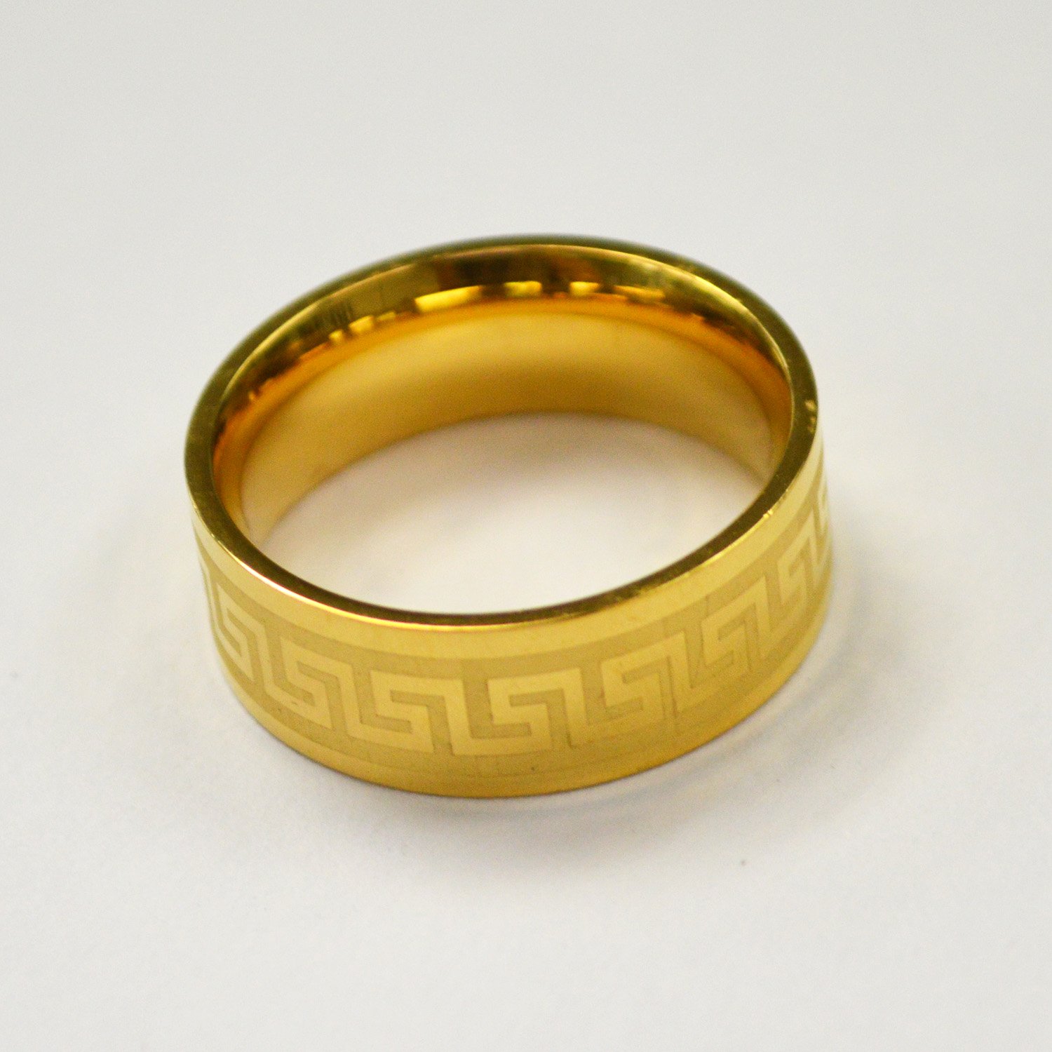 Gold IP Plated Design Ring 81-433G