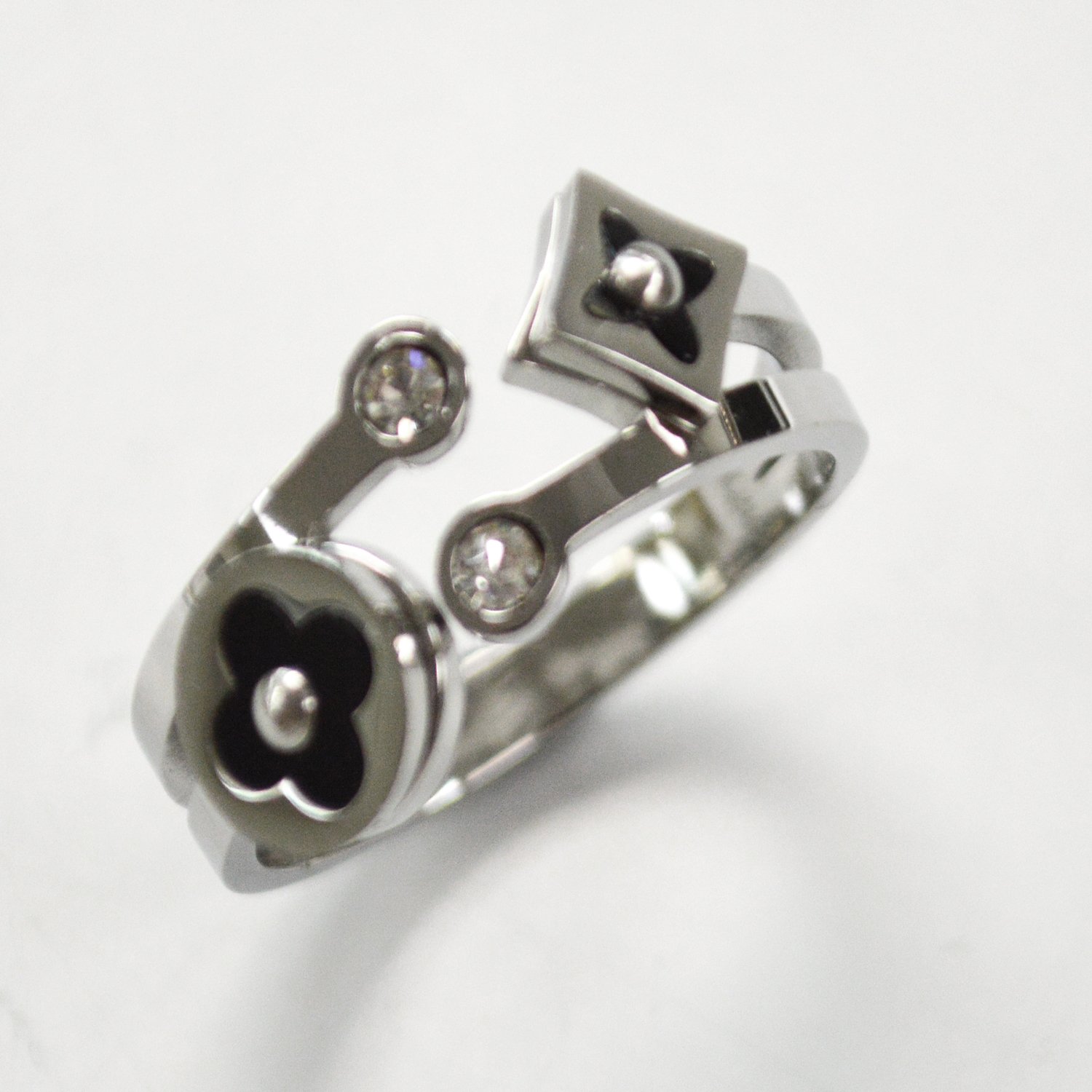 Stone Stainless Steel Ring 81-1385