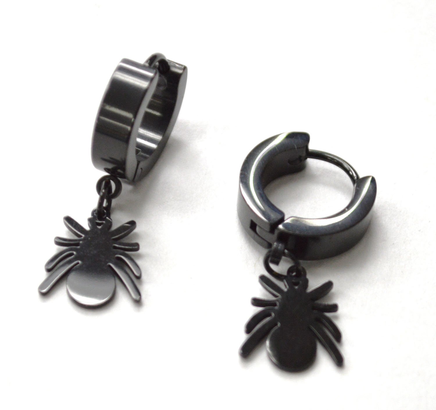 Spider Black Plated Huggies 83-918B