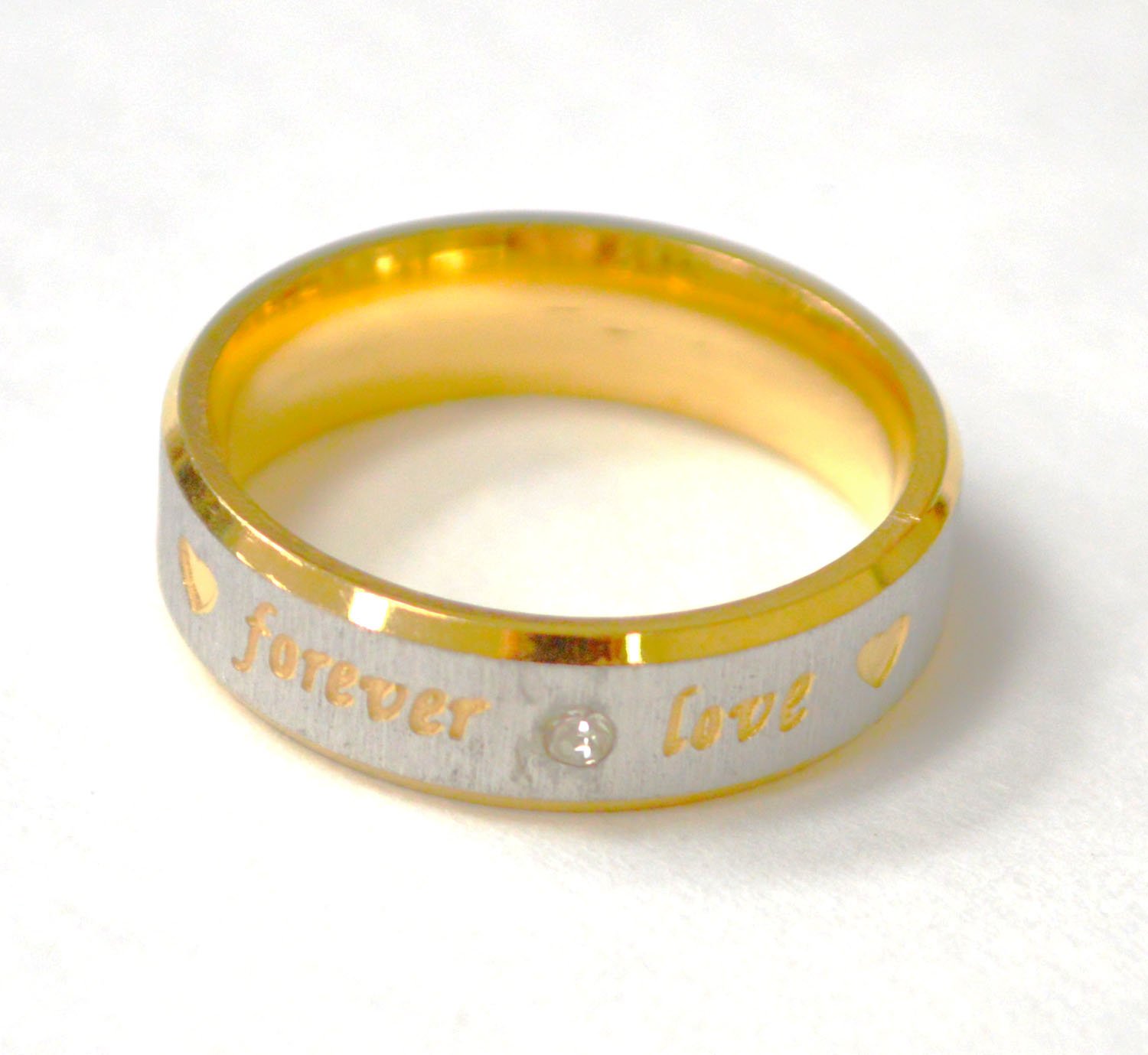Forever Love 2 Tone Gold Plated Ring 81-1642