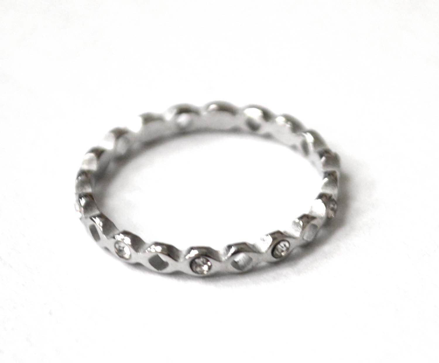 Stones Stainless Steel Ring  81-1512S