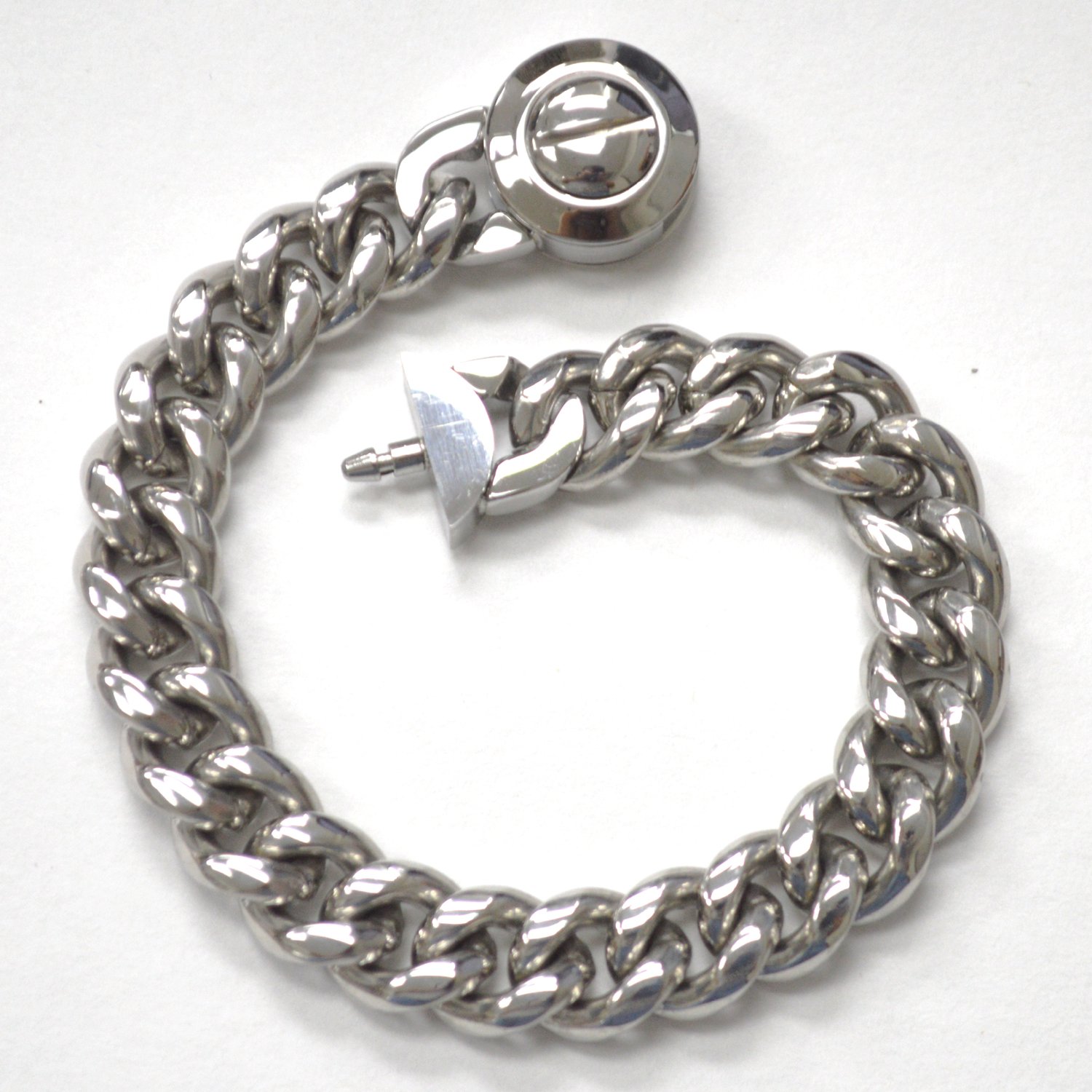 12mm Designer Inspired Stainless Steel Bracelet 84-293S-12