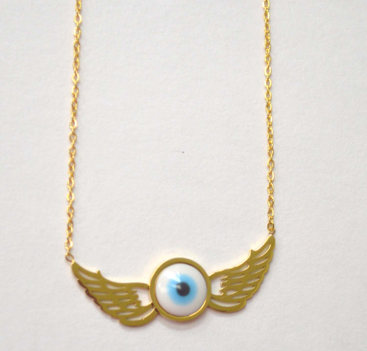 Eye Gold IP Plated Necklace 85-274G