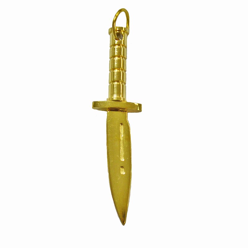 DAGGER GOLD IP PLATED Pendant 86-1388G