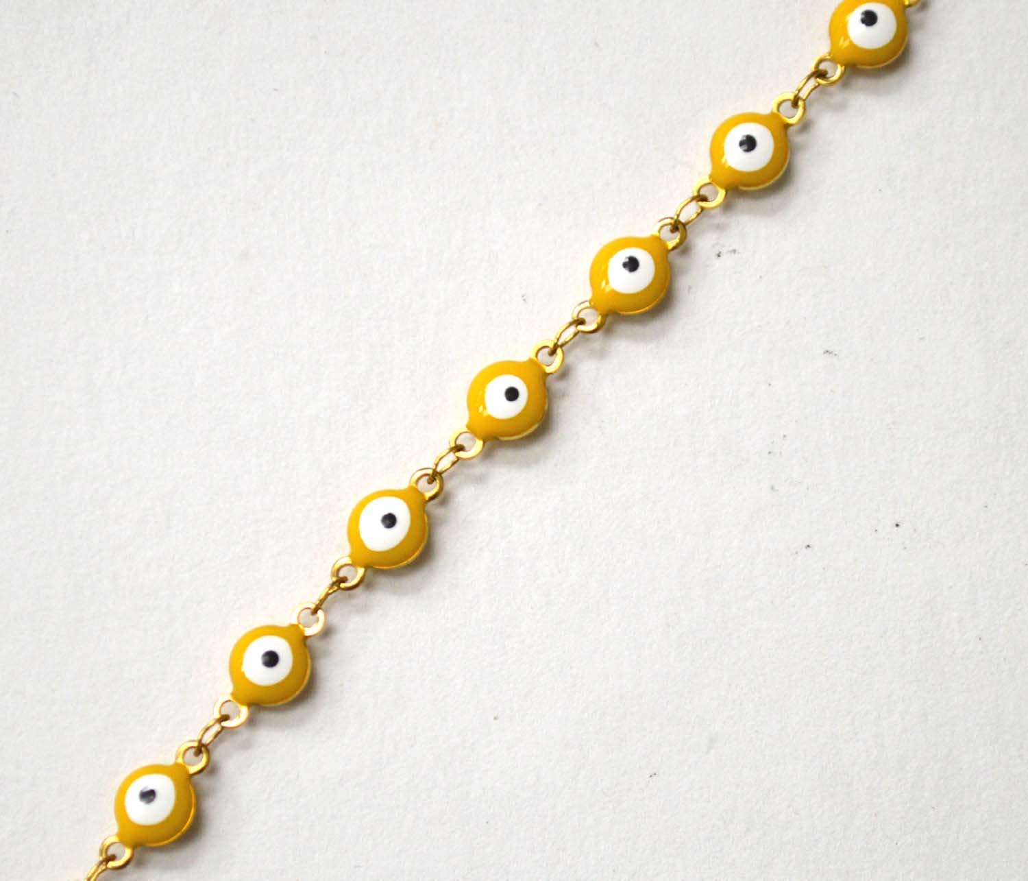 Eye Gold IP Plated Anklet 82-1815G-Yellow