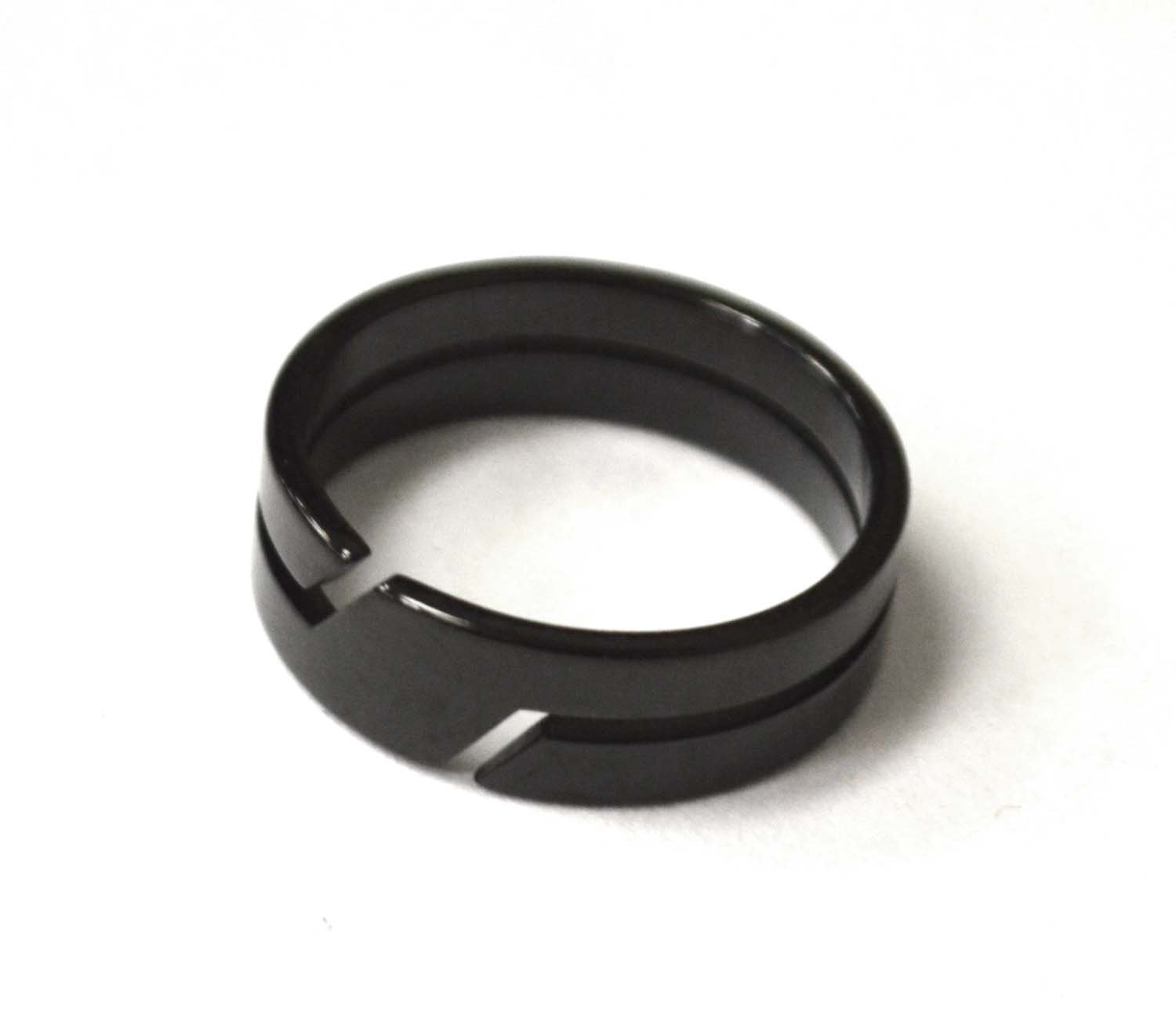 Black Plated Stainless Steel Ring  81-1496