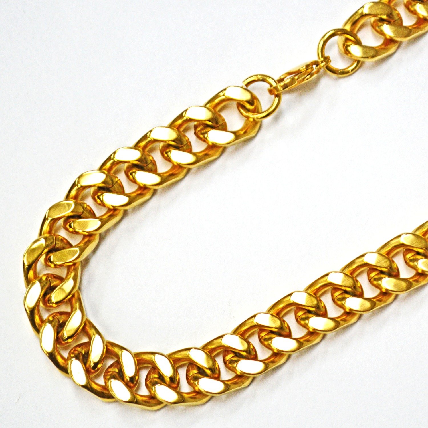 14m Gold IP Plate Cuban 85-239G-14