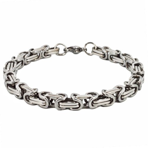 7mm Byzentine Stainless Steel Bracelet 84-195-7