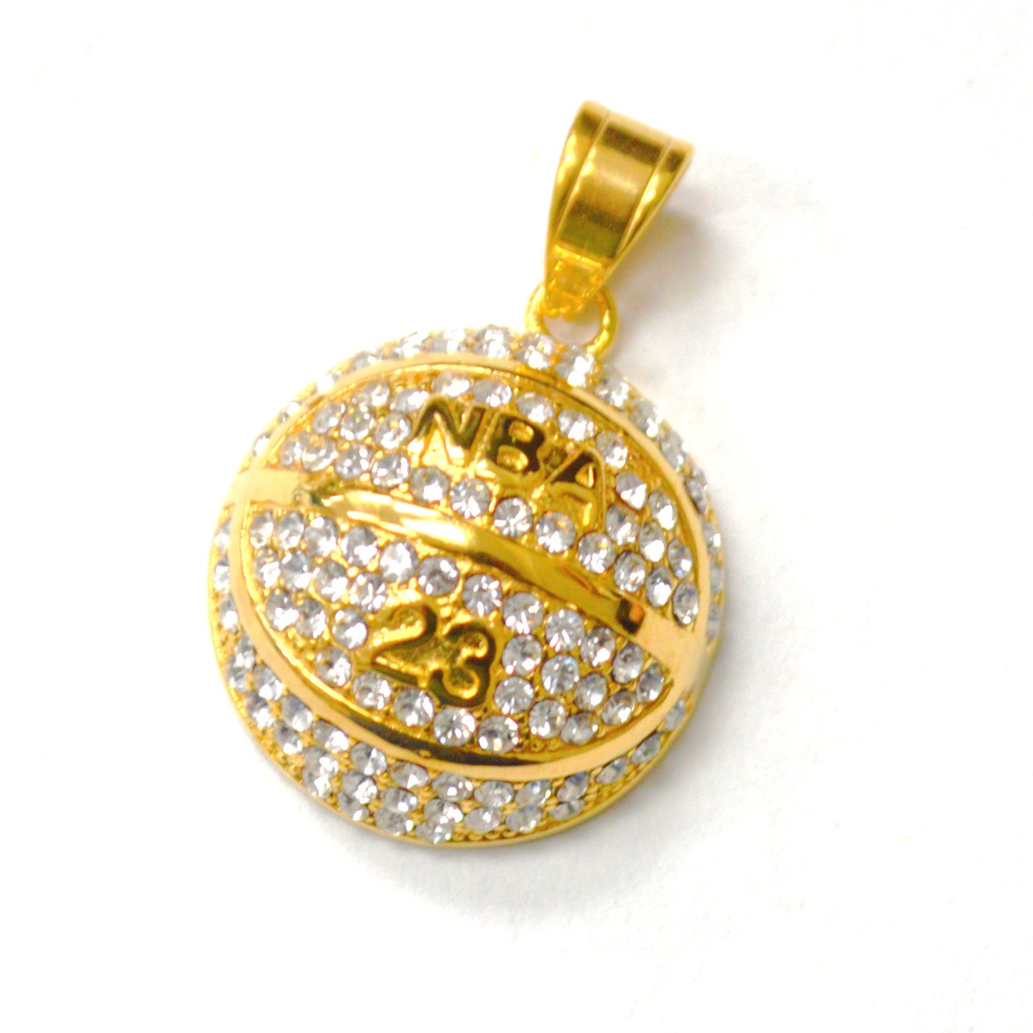 Basketball Gold IP Plated Pendant 86-2625G