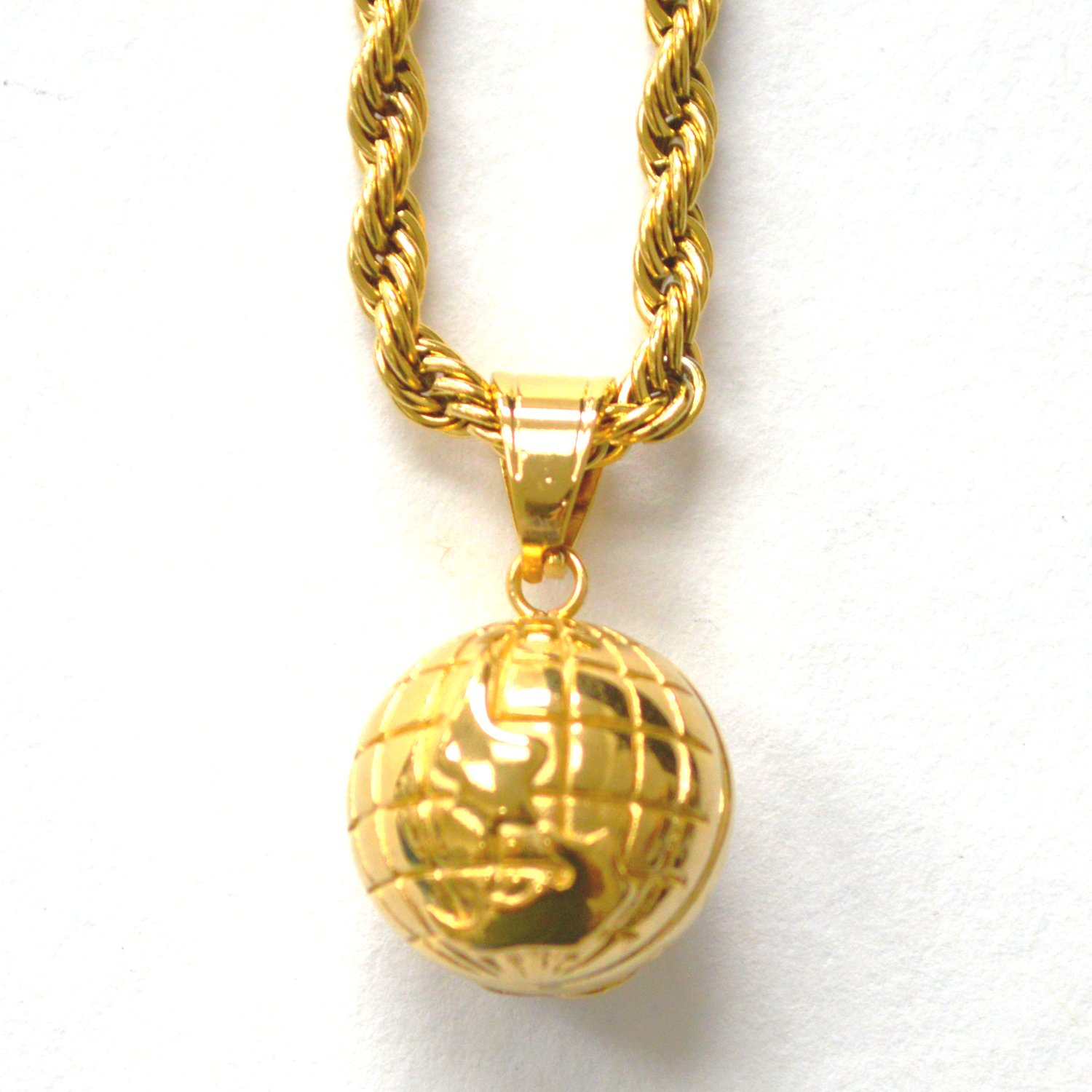 Globe Gold IP Plated Pendant 86-2626G