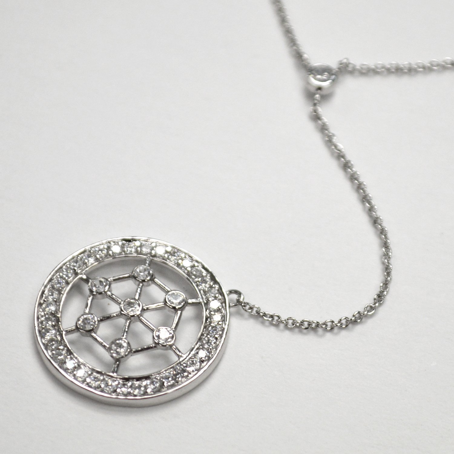 Designer Inspired Sterling Silver Necklace 55-1005