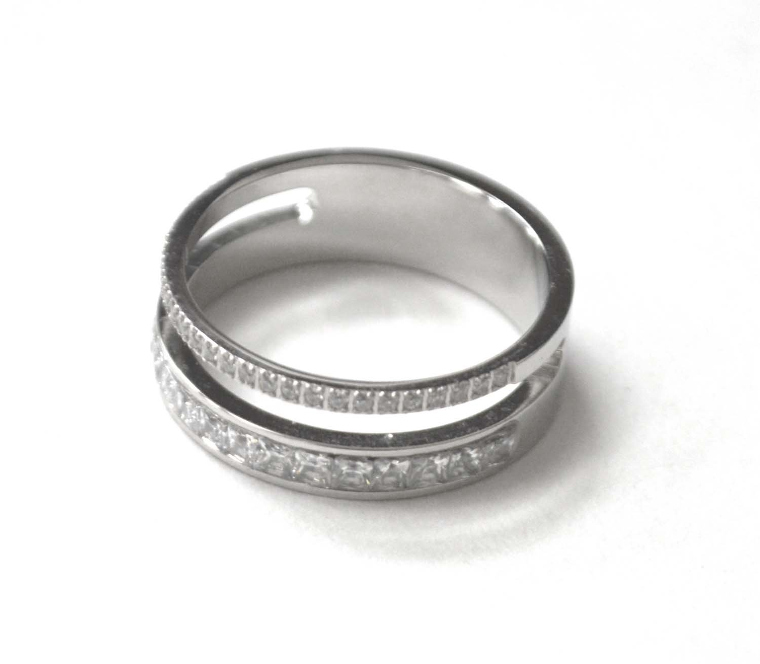 Designer Inspired Stainless Steel Ring 81-1525S