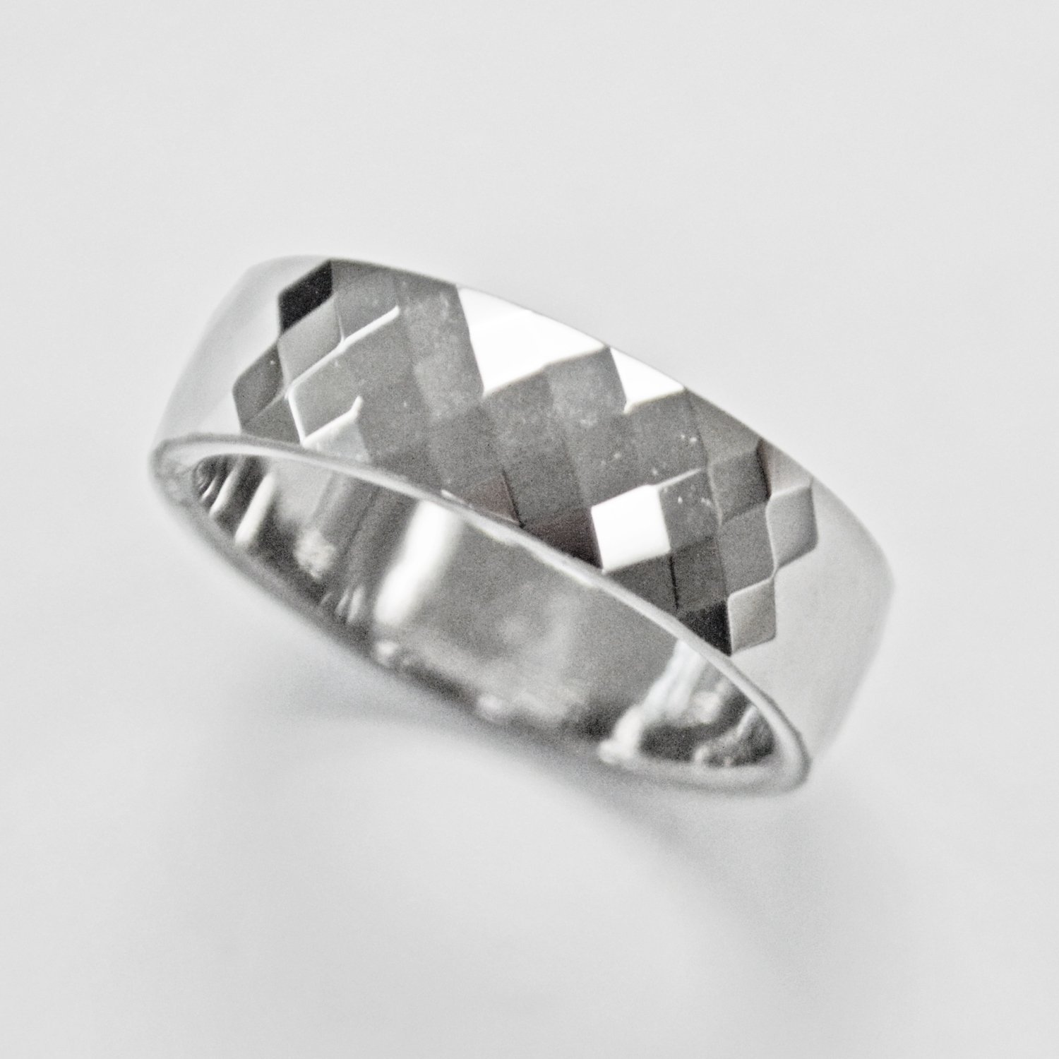 Diamond Cut Tungsten Ring  81-1298S-6
