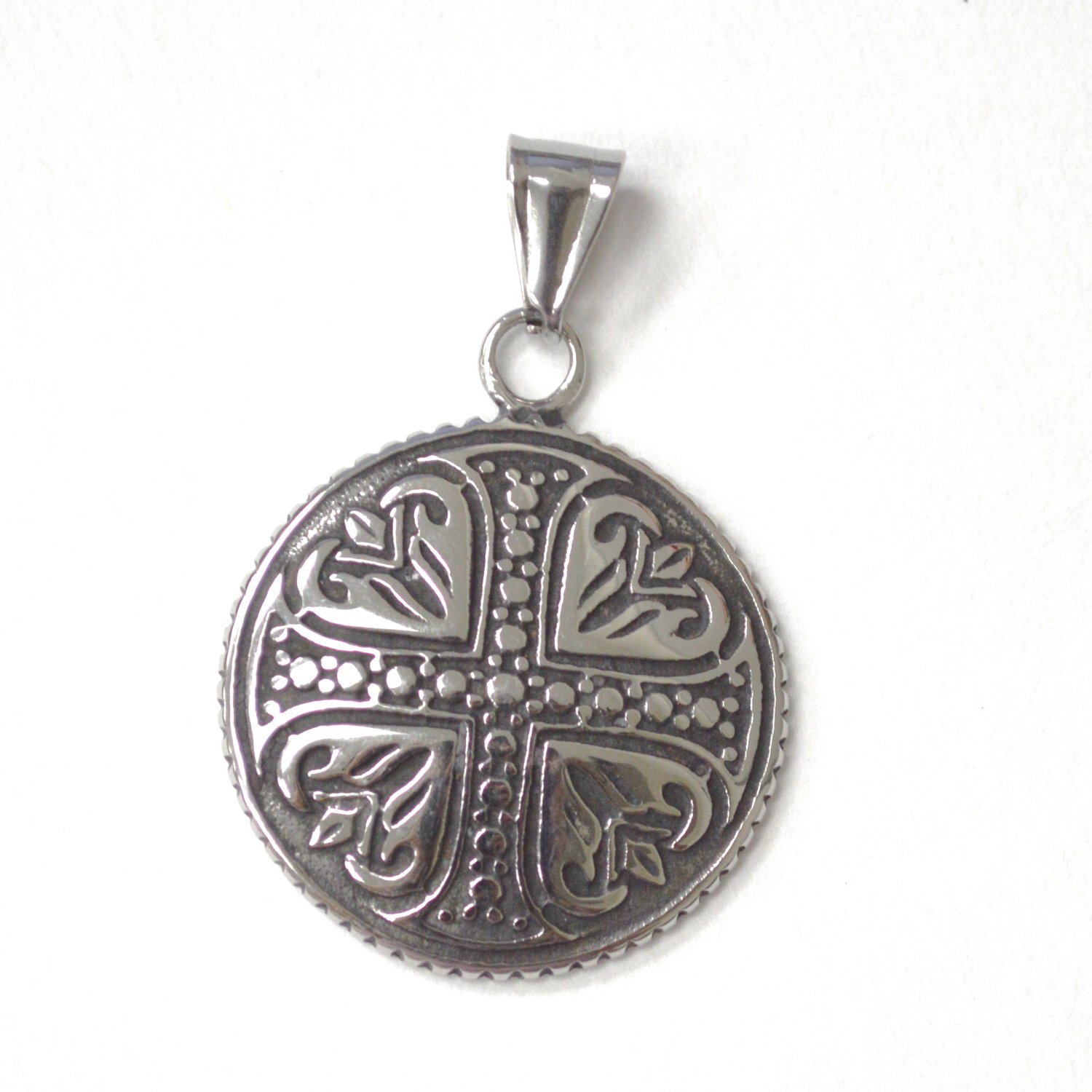 Maltese Cross Stainless Steel Pendant 86-2997