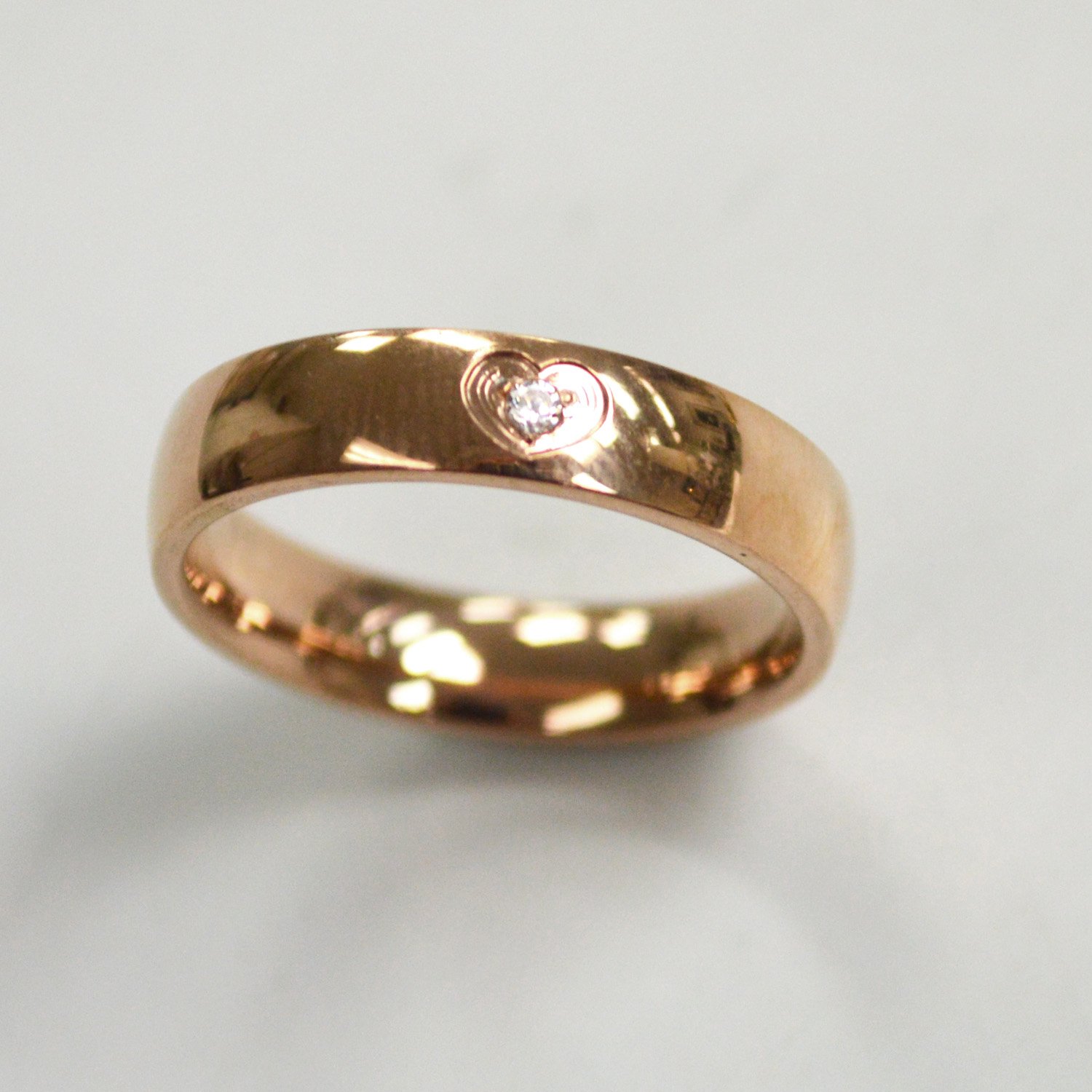 Rose Gold Plated Design Ring 81-1343