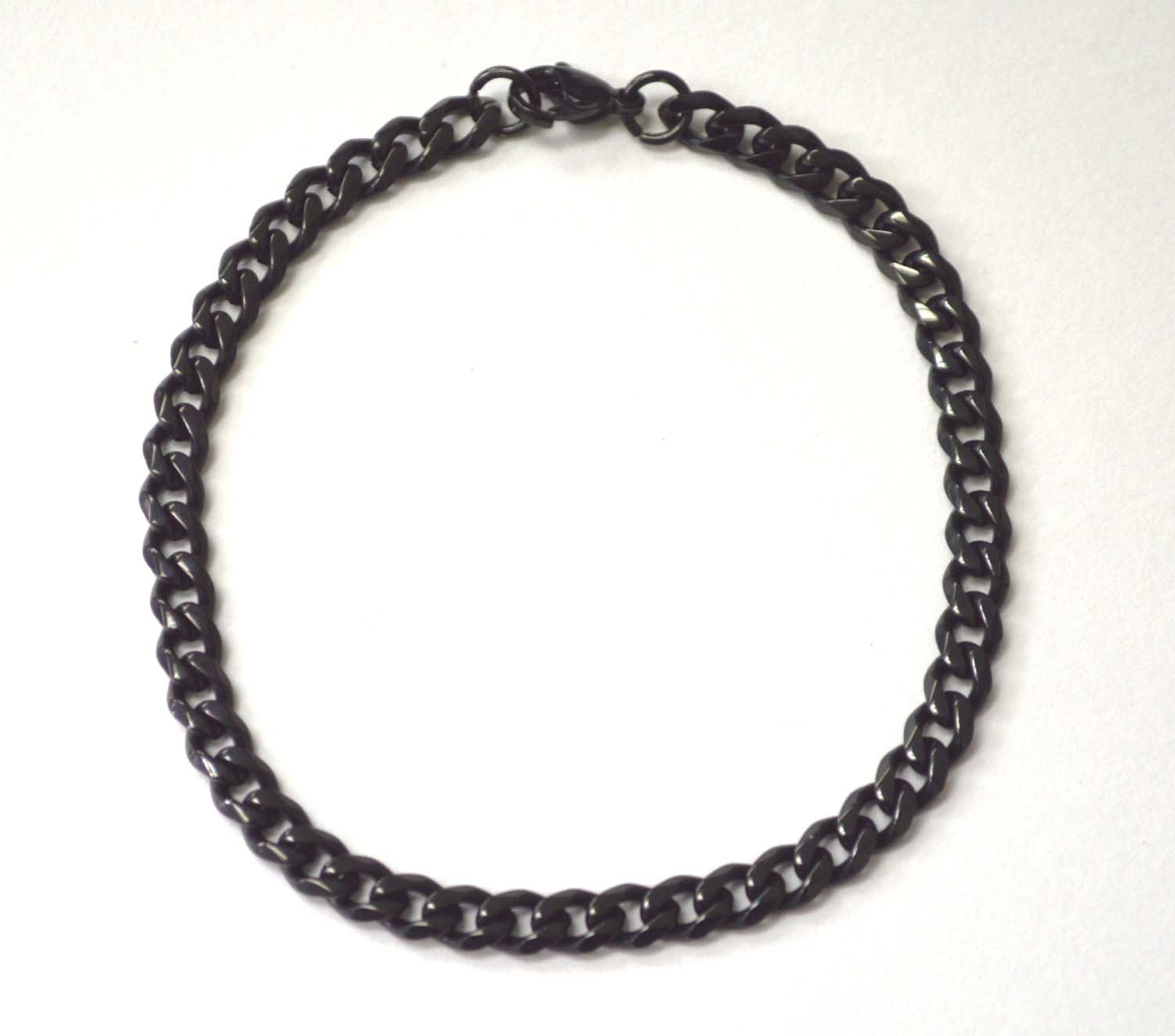 5mm Black Plated  Miami Cuban Bracelet 84-239B-BV-5