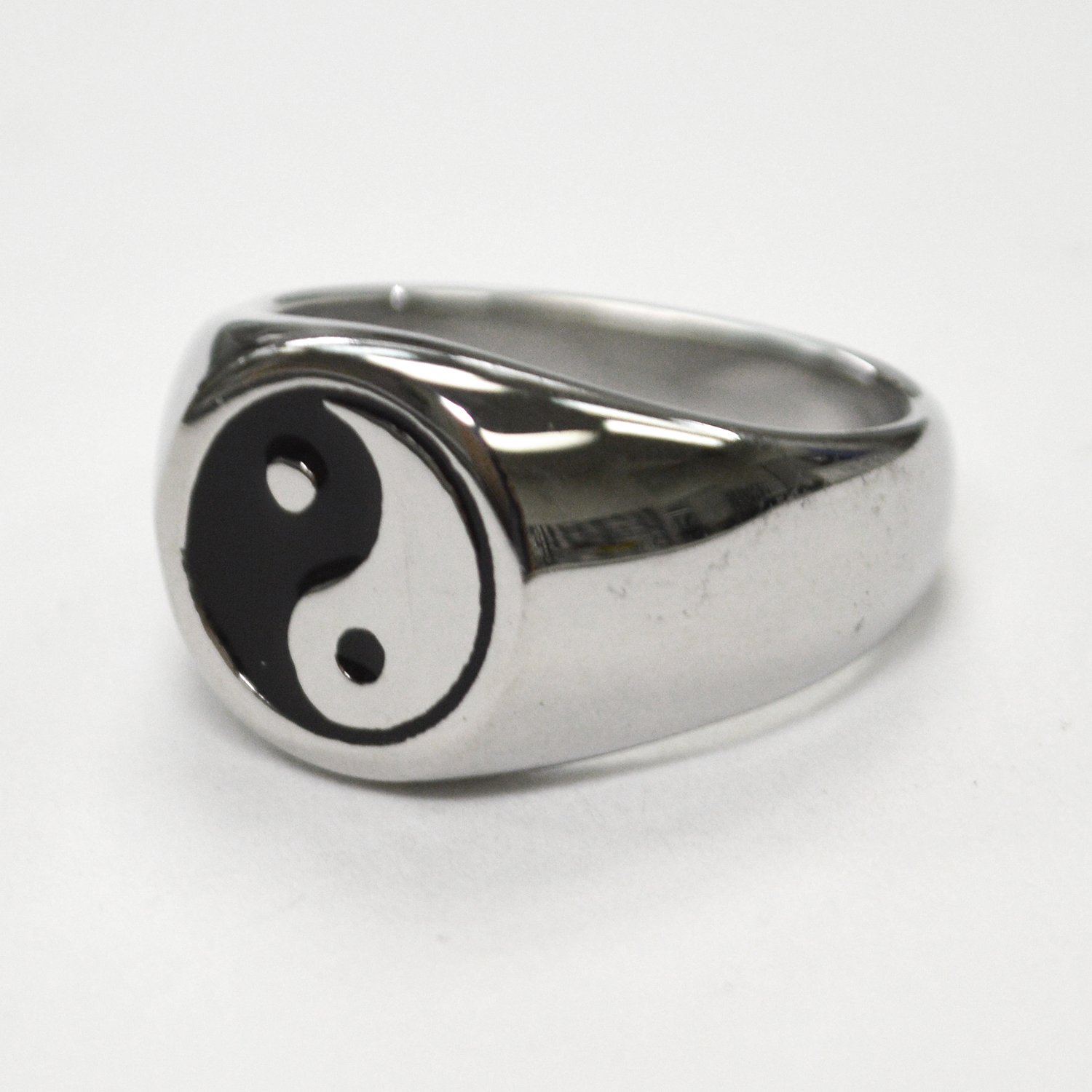 Ying and Yang Stainless Steel Ring 81-1235-SS