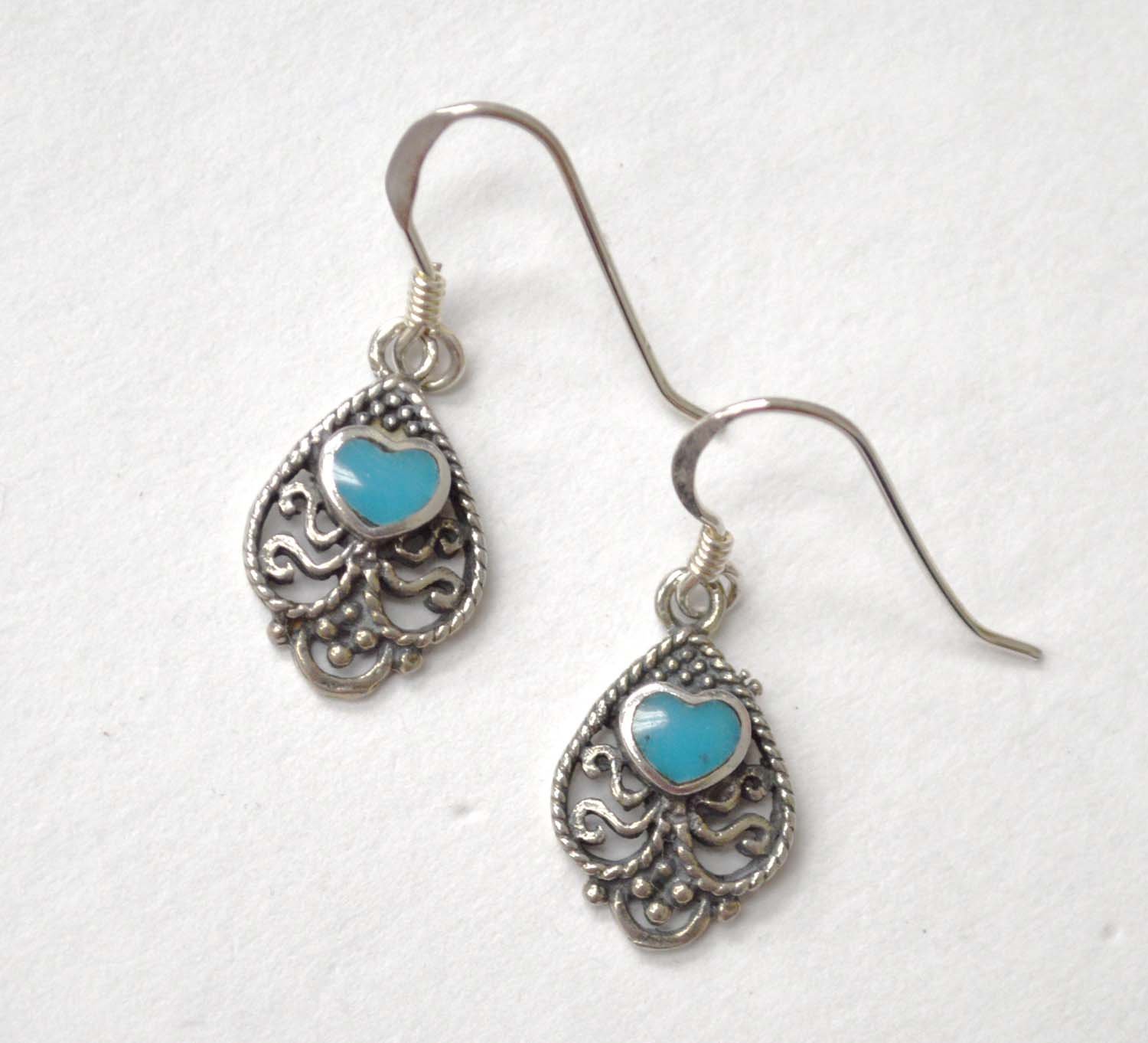 Sterling Silver Stone Earrings 53-5285TQ