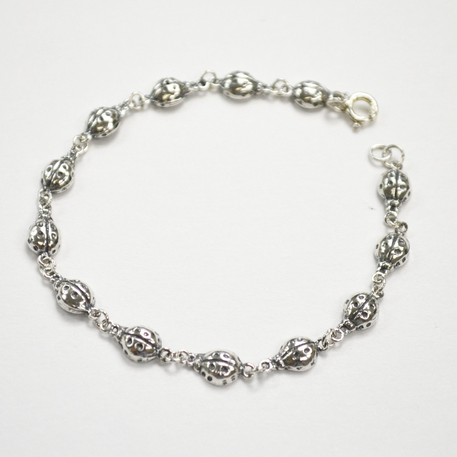 Lady Bug Sterling Silver Bracelet 54-2009