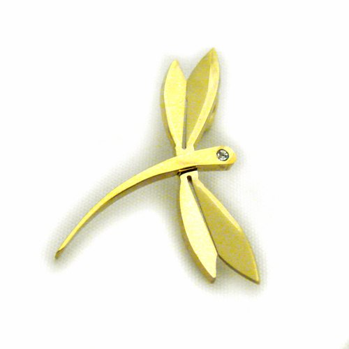 Dragonfly Gold Plated Pendant 86-229G