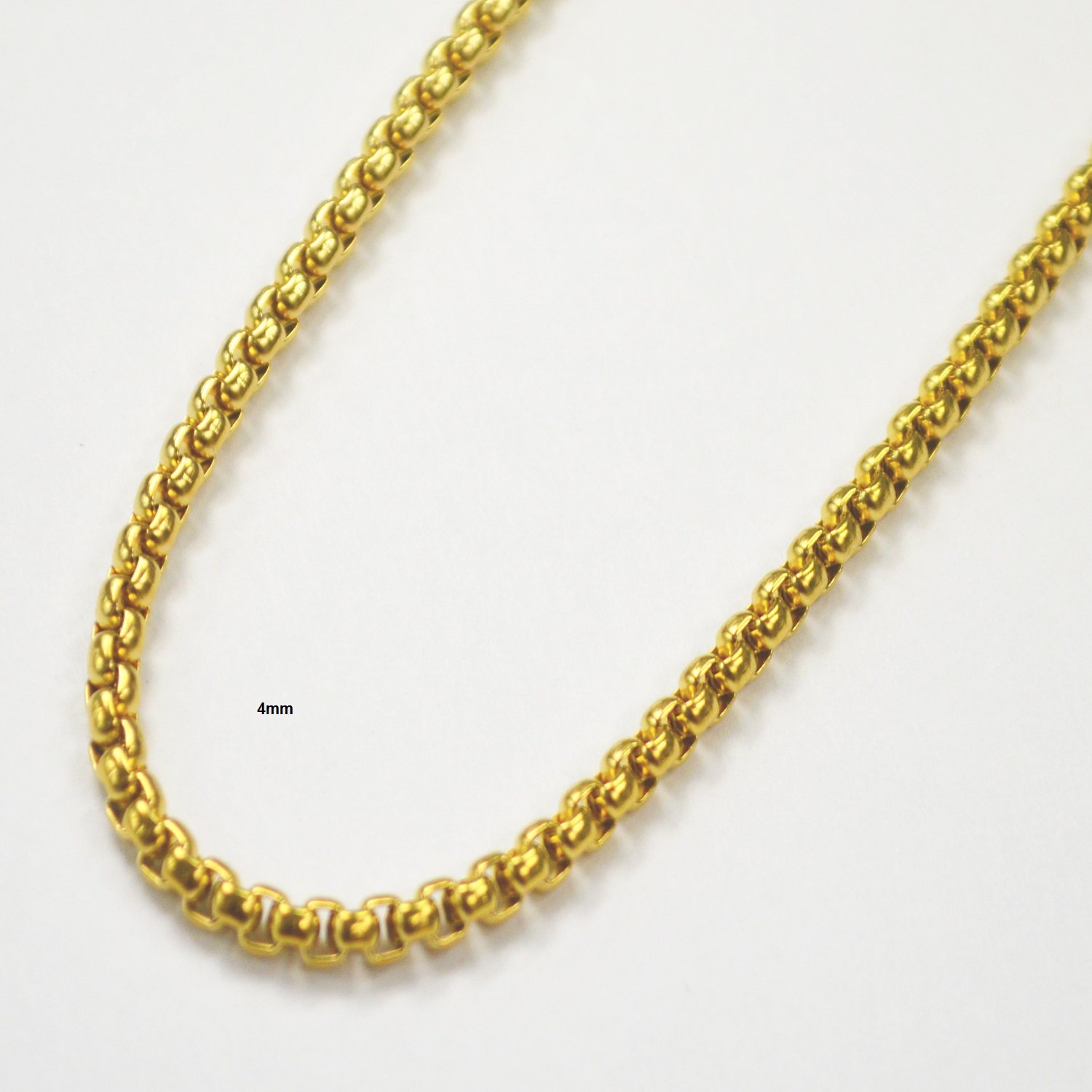 4mm Sq ROLO Gold IP Plate 85-207G-4
