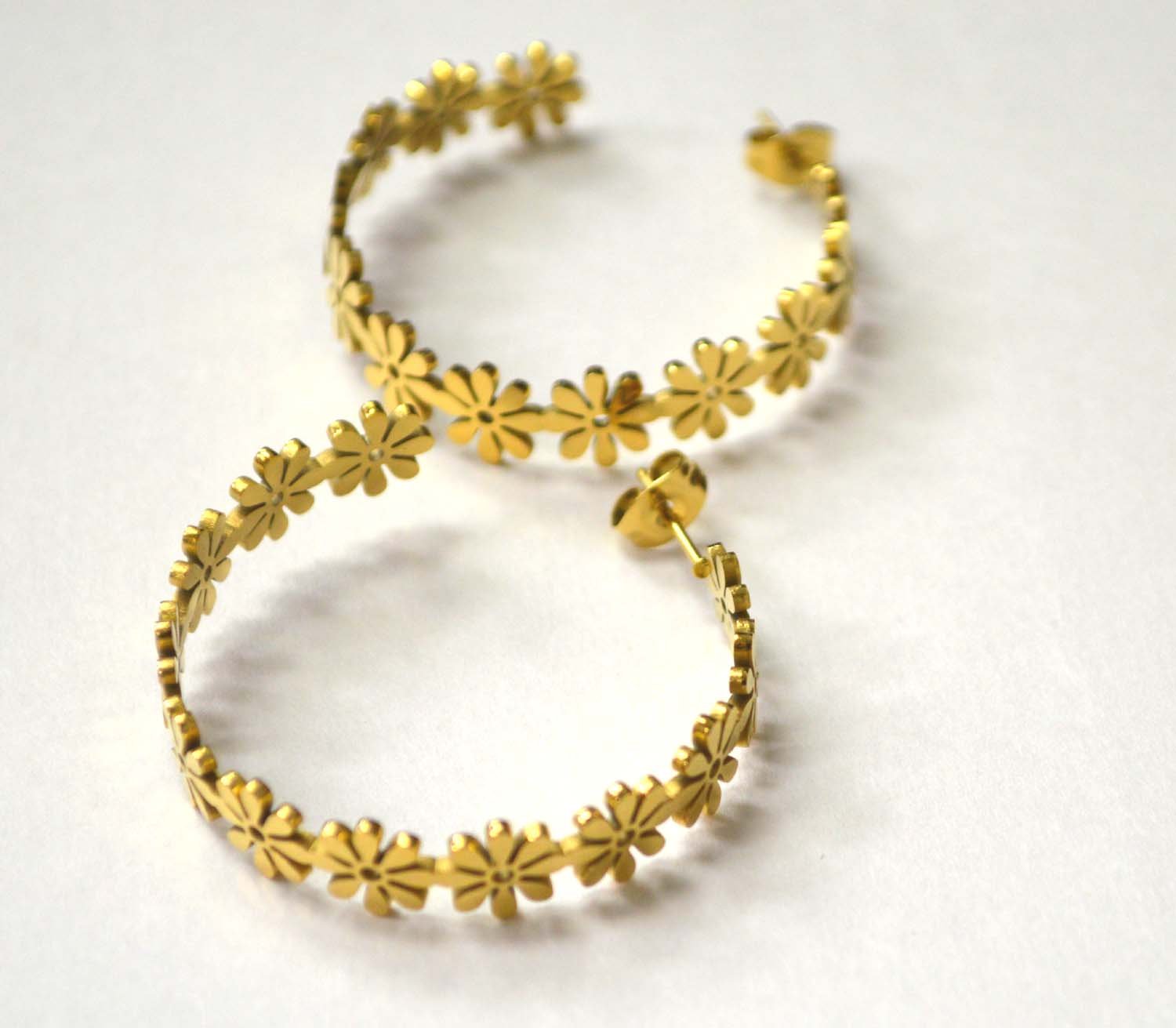 Gold IP Plated Stainless Steel Earring 83-822